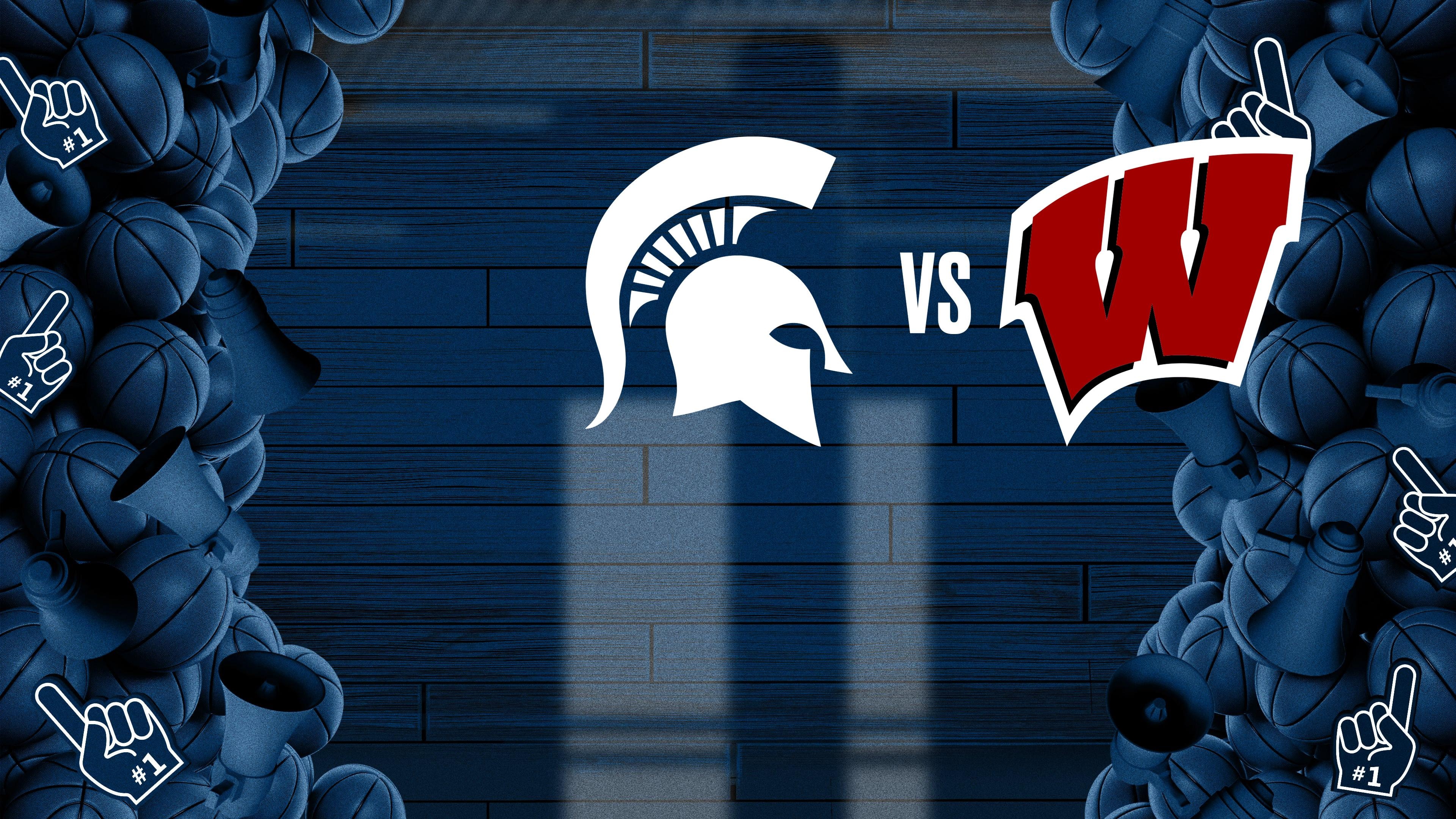College Basketball - Big Ten Men's: Michigan St. at Wisconsin