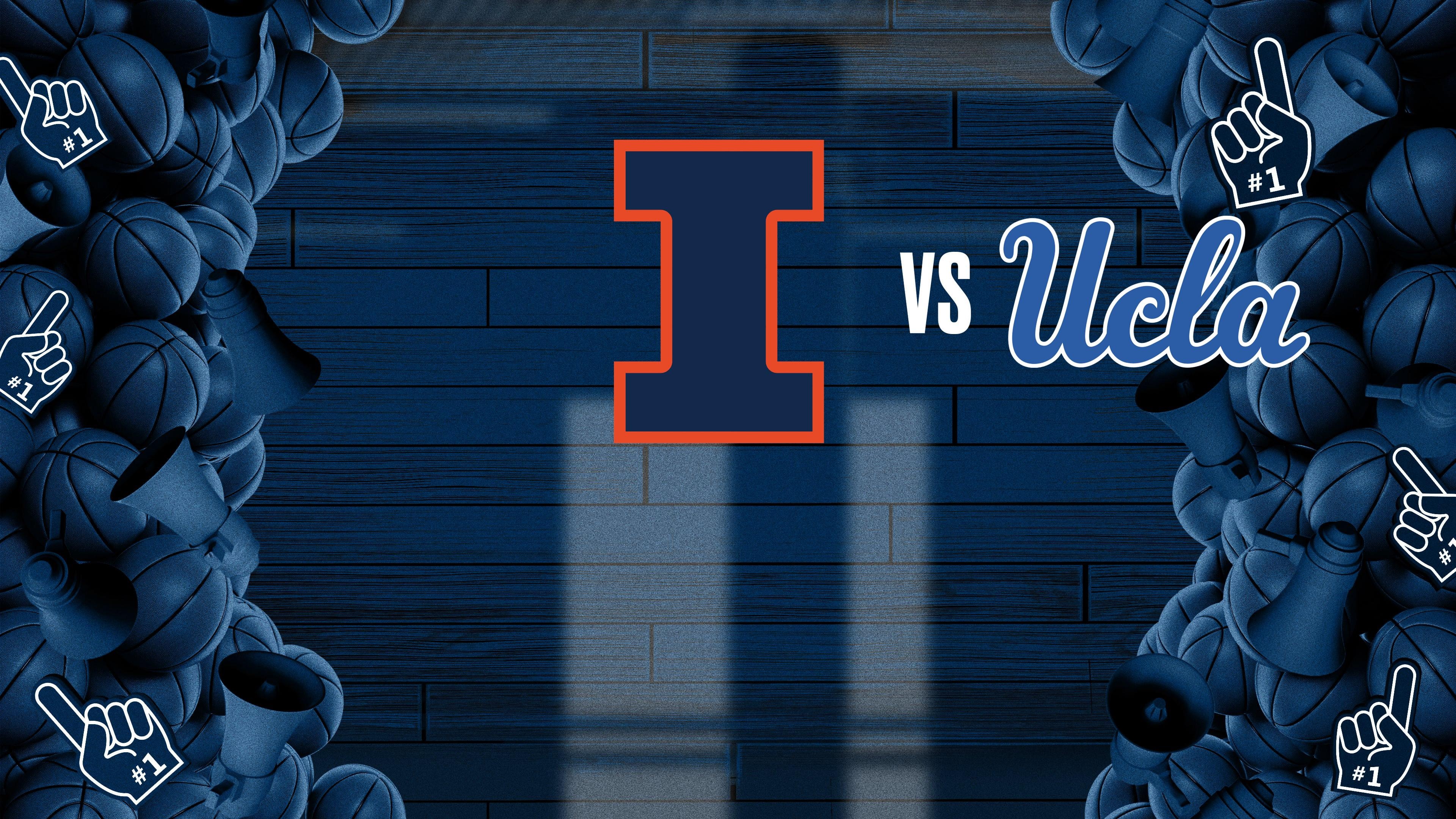 College Basketball - Big Ten Men's: Illinois at UCLA