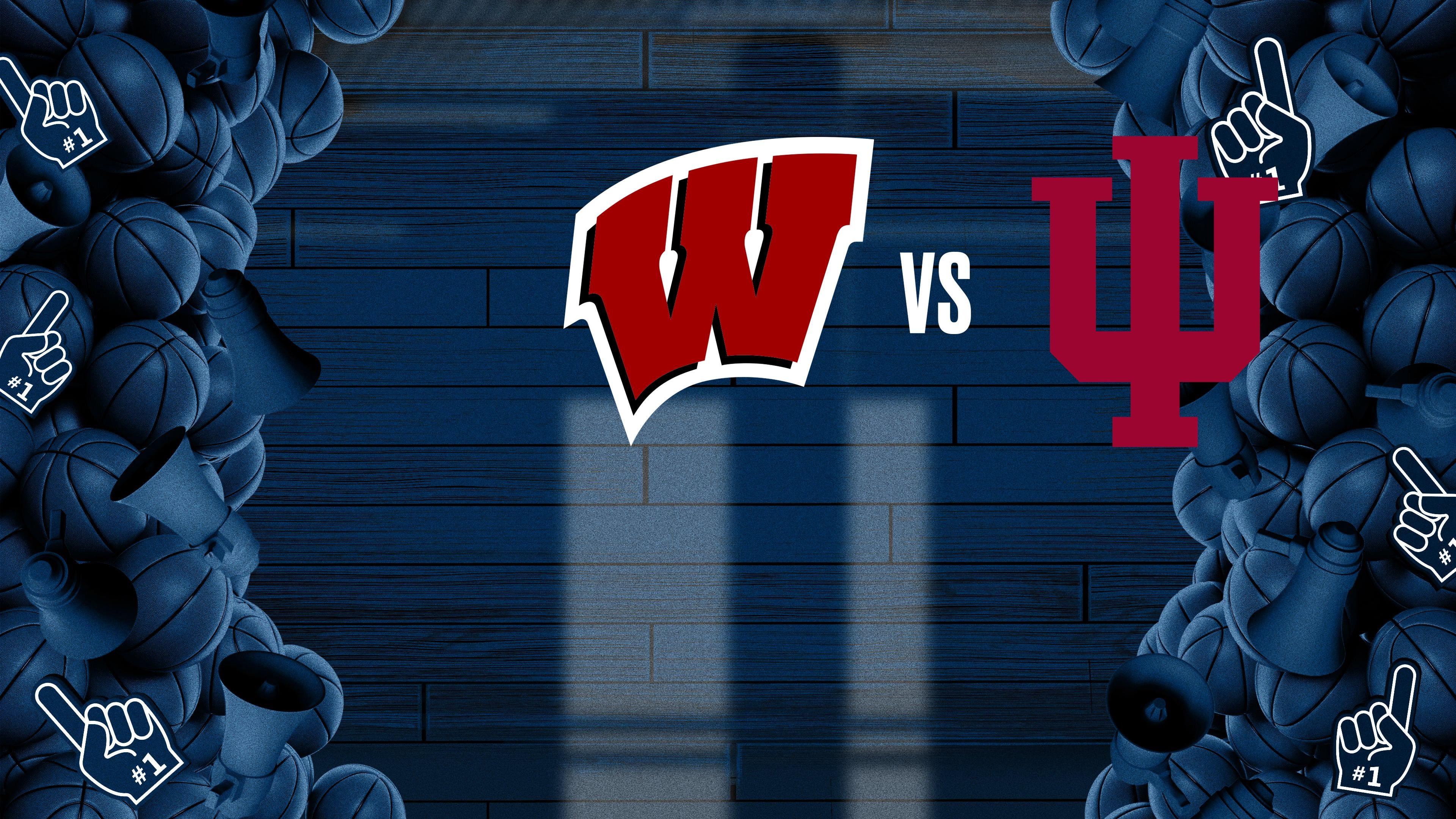 College Basketball - Big Ten Men's: Wisconsin at Indiana