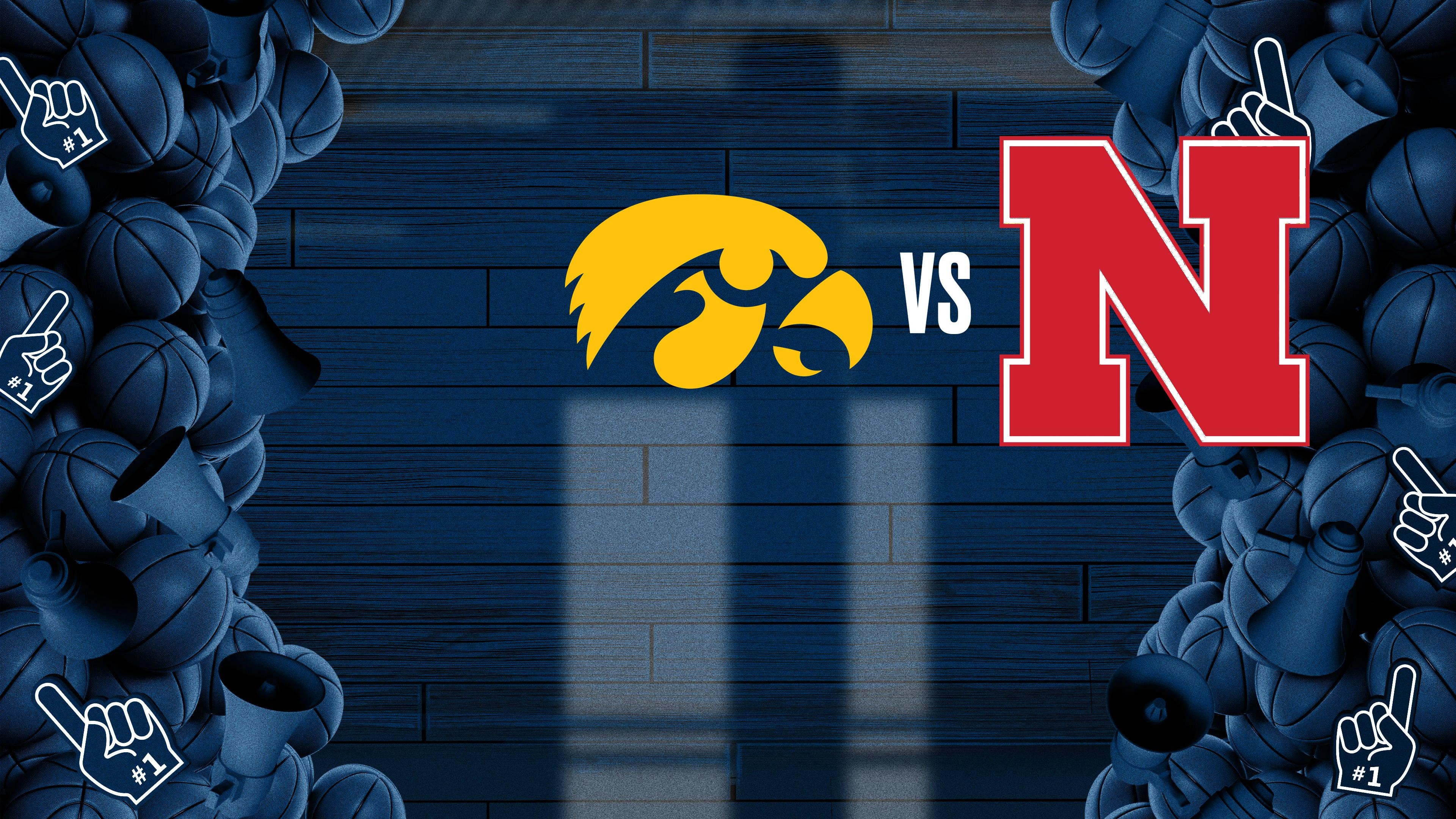 College Basketball - Big Ten Men's: Iowa at Nebraska