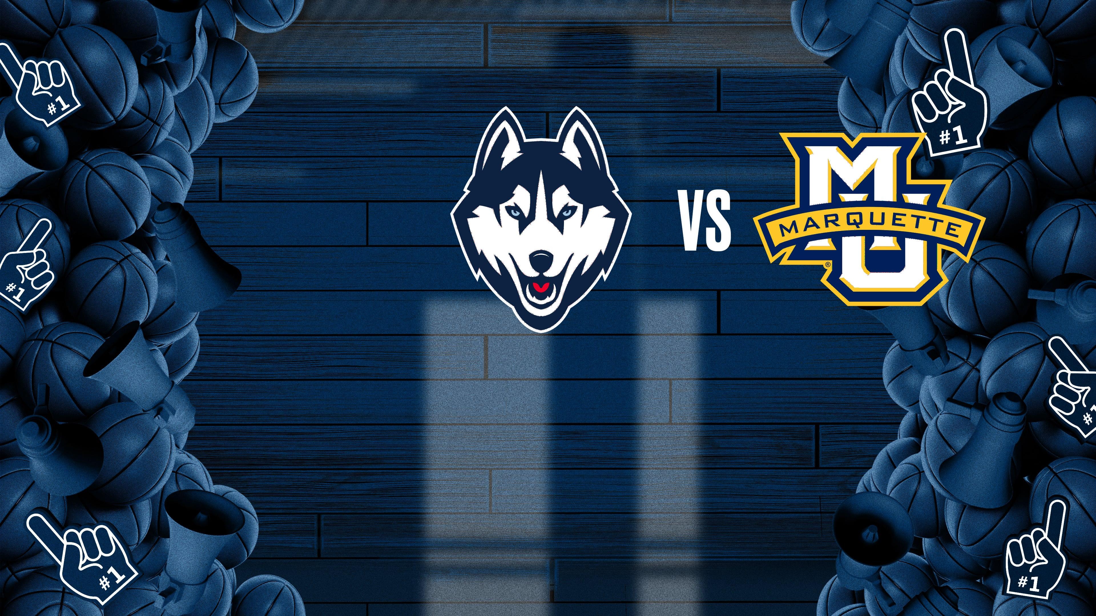 College Basketball - Big East Men's: UConn at Marquette