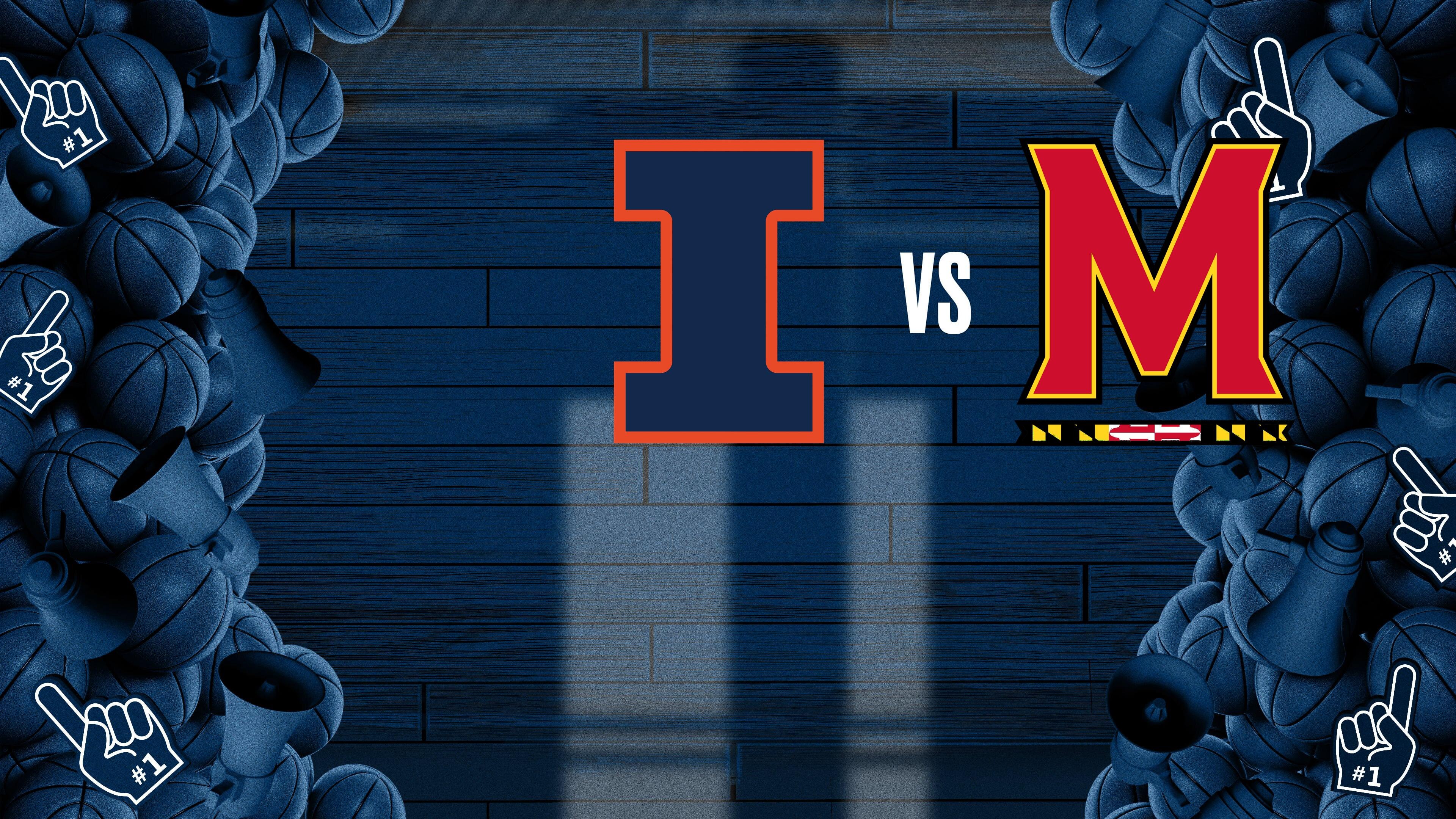 College Basketball - Big Ten Men's: Illinois at Maryland - Condensed Game