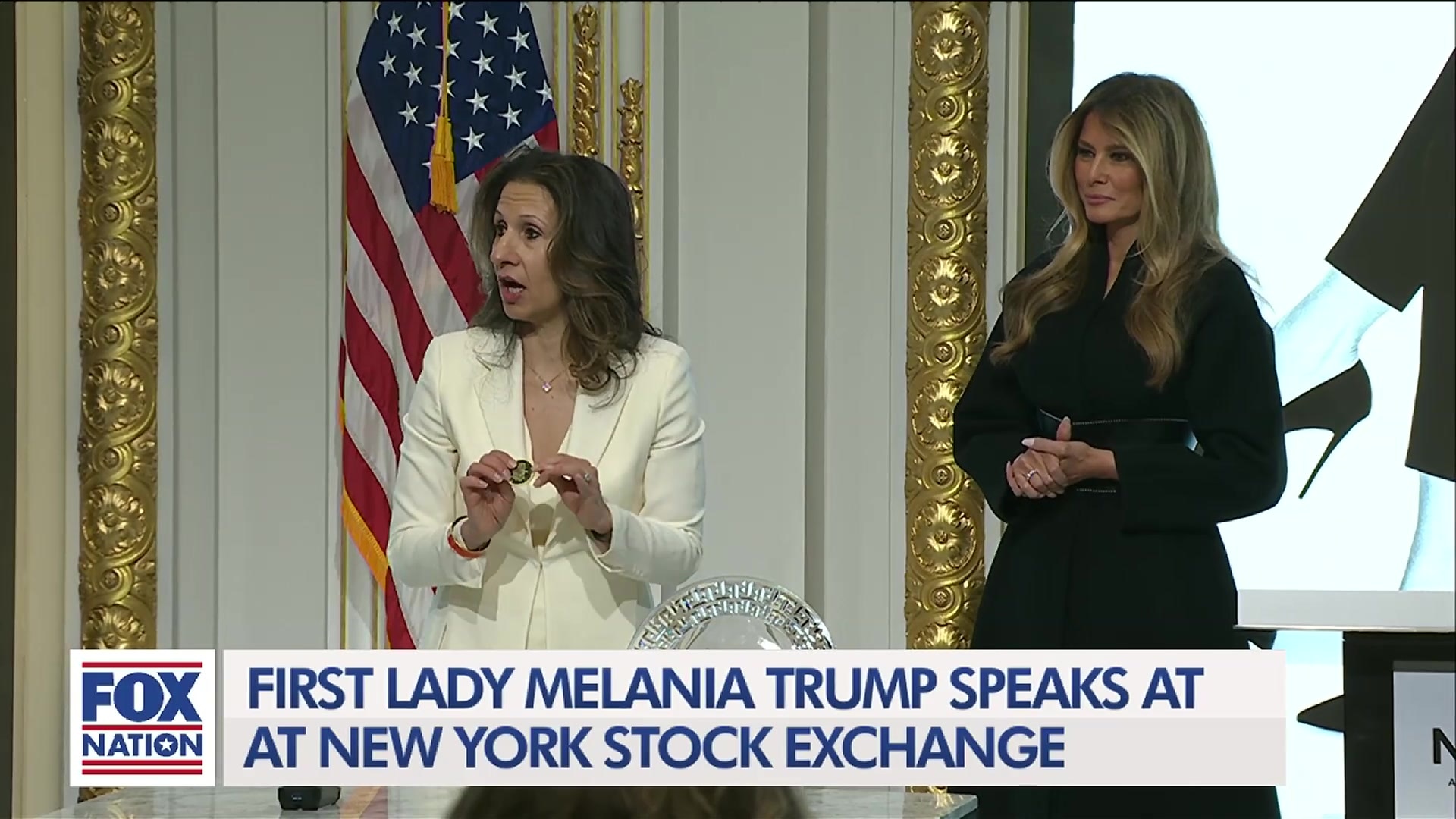 (1/28) Melania Trump Brings Child Advocacy to NYSE