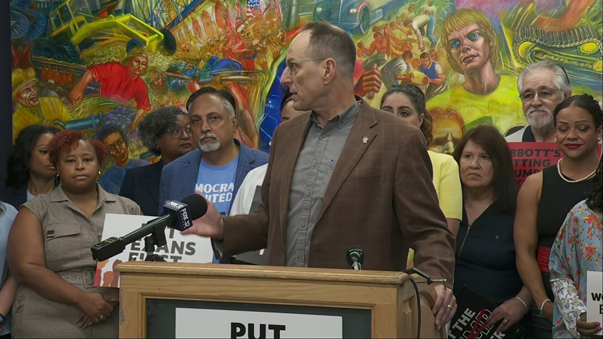 (8/14) Labor Unions, Texas Dems Press Conference