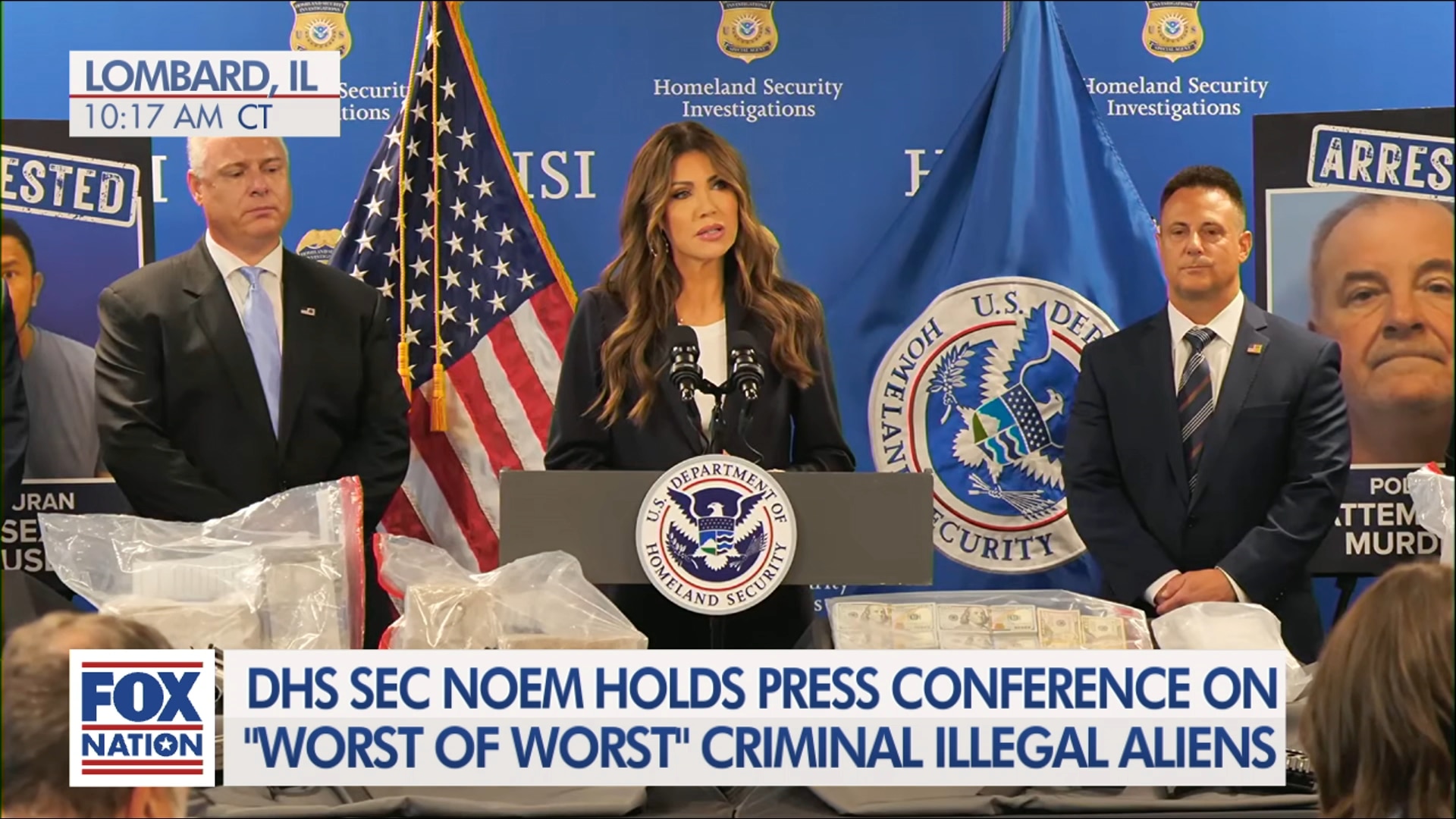 Homeland Security Secretary Kristi Noem Remarks - (8/8) Chicago Illegal Migrant Arrests