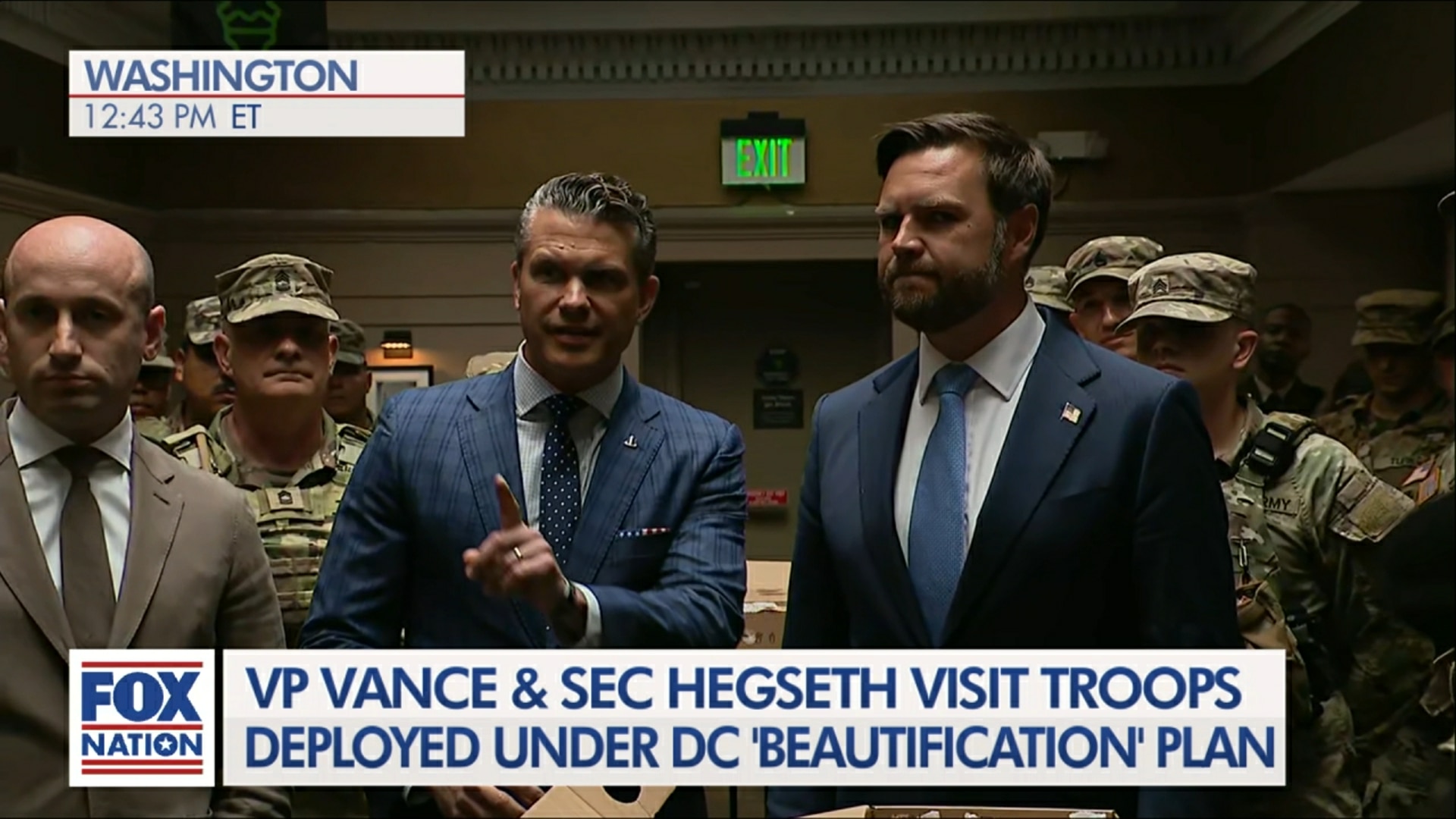 (8/20) Vance, Hegseth Visit Troops Deployed to DC
