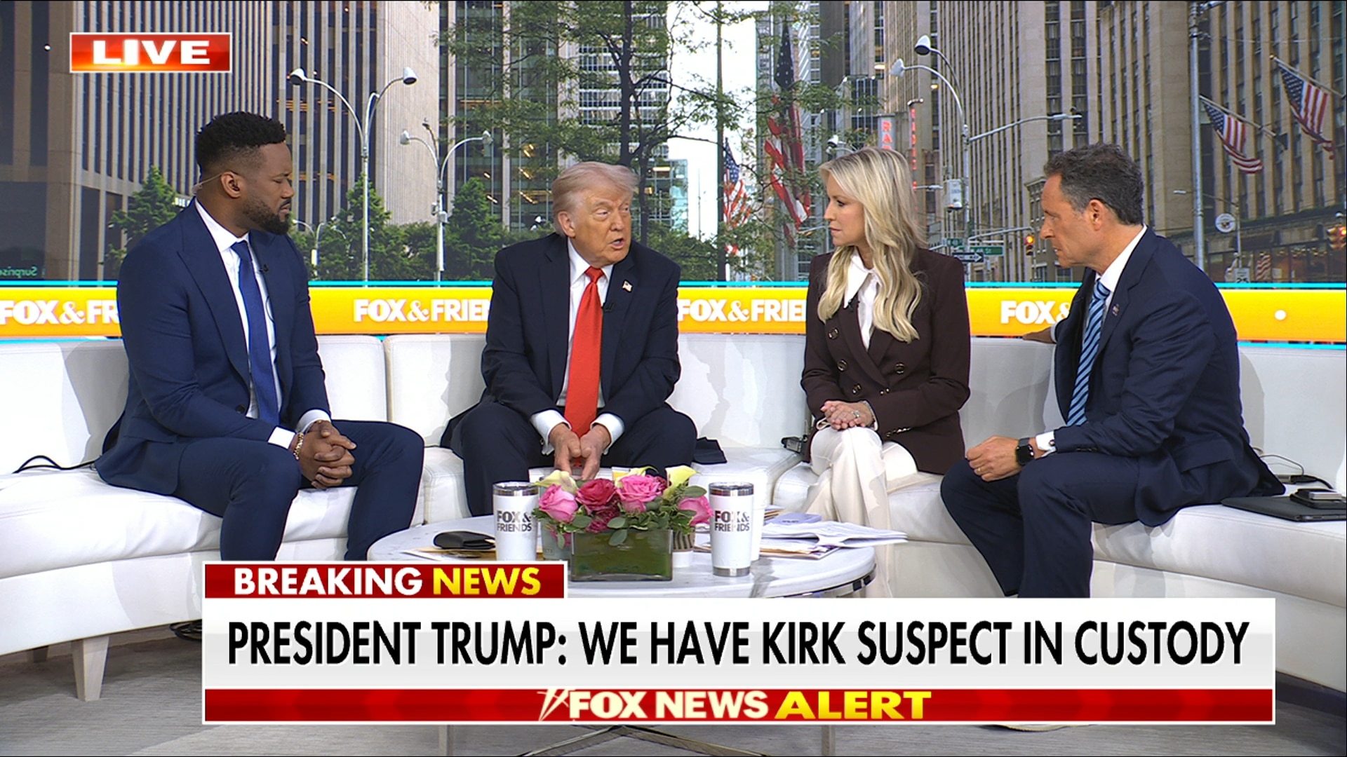 Fox & Friends Interview With Donald Trump - (9/12) President Trump Honors Charlie Kirk