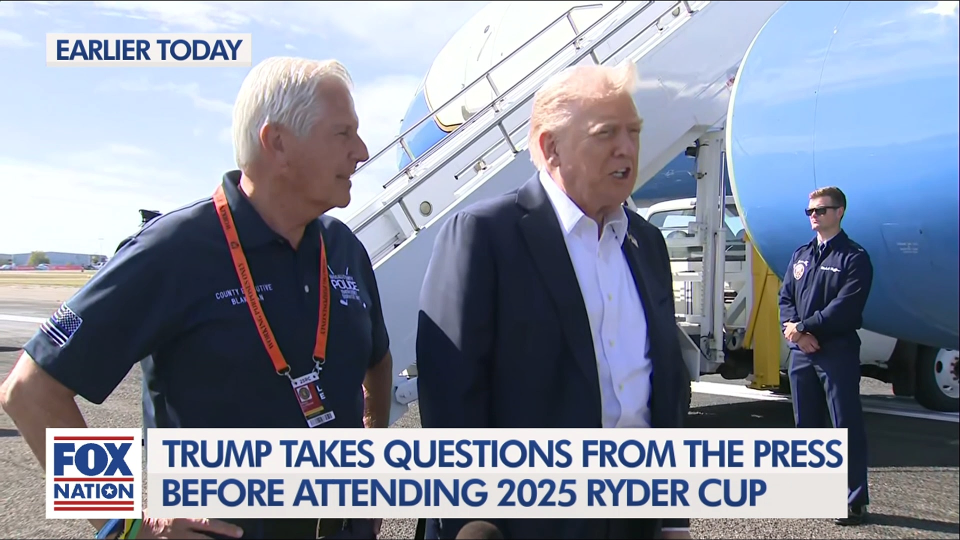 (9/26) Trump Arrives in NY for Ryder Cup