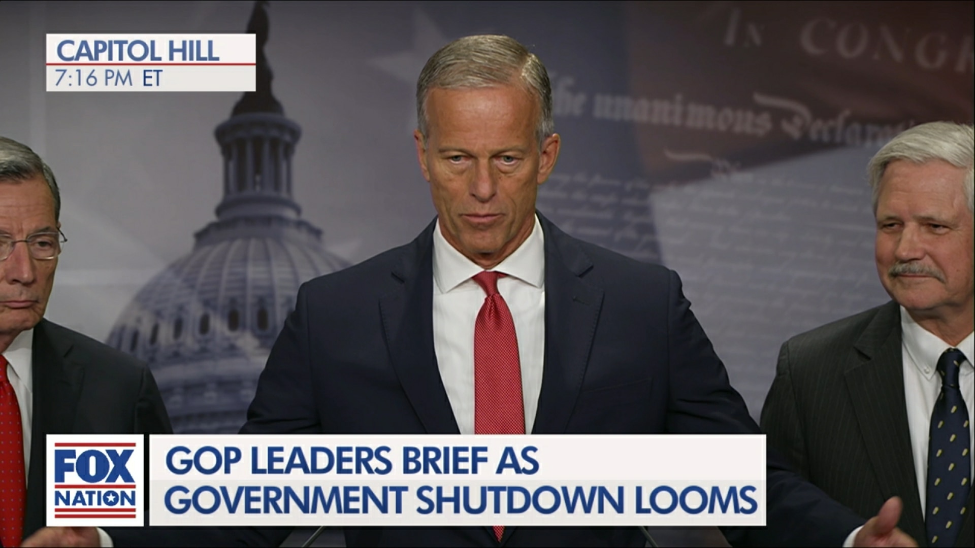 (9/30) Thune Briefs on Senate Vote, Shutdown Looms