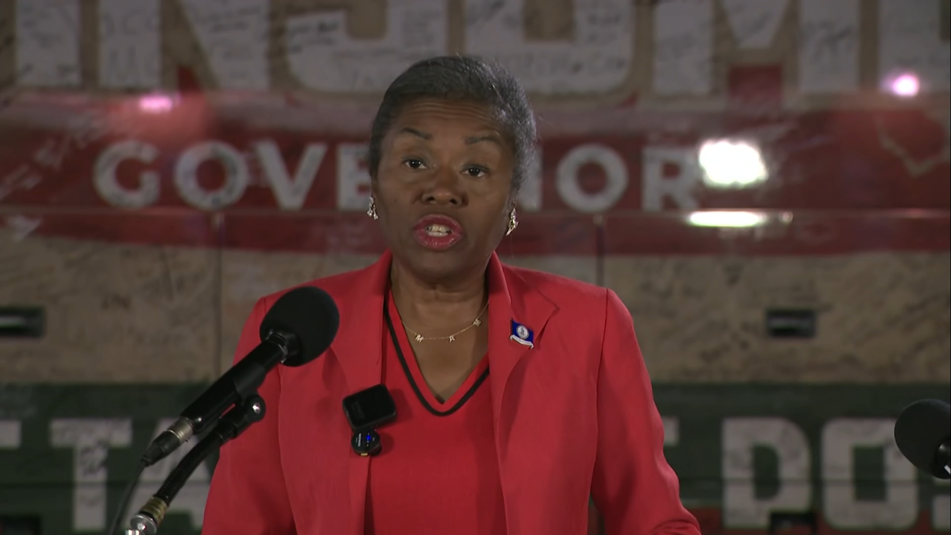 Virginia Lieutenant Governor Speaks to the Media