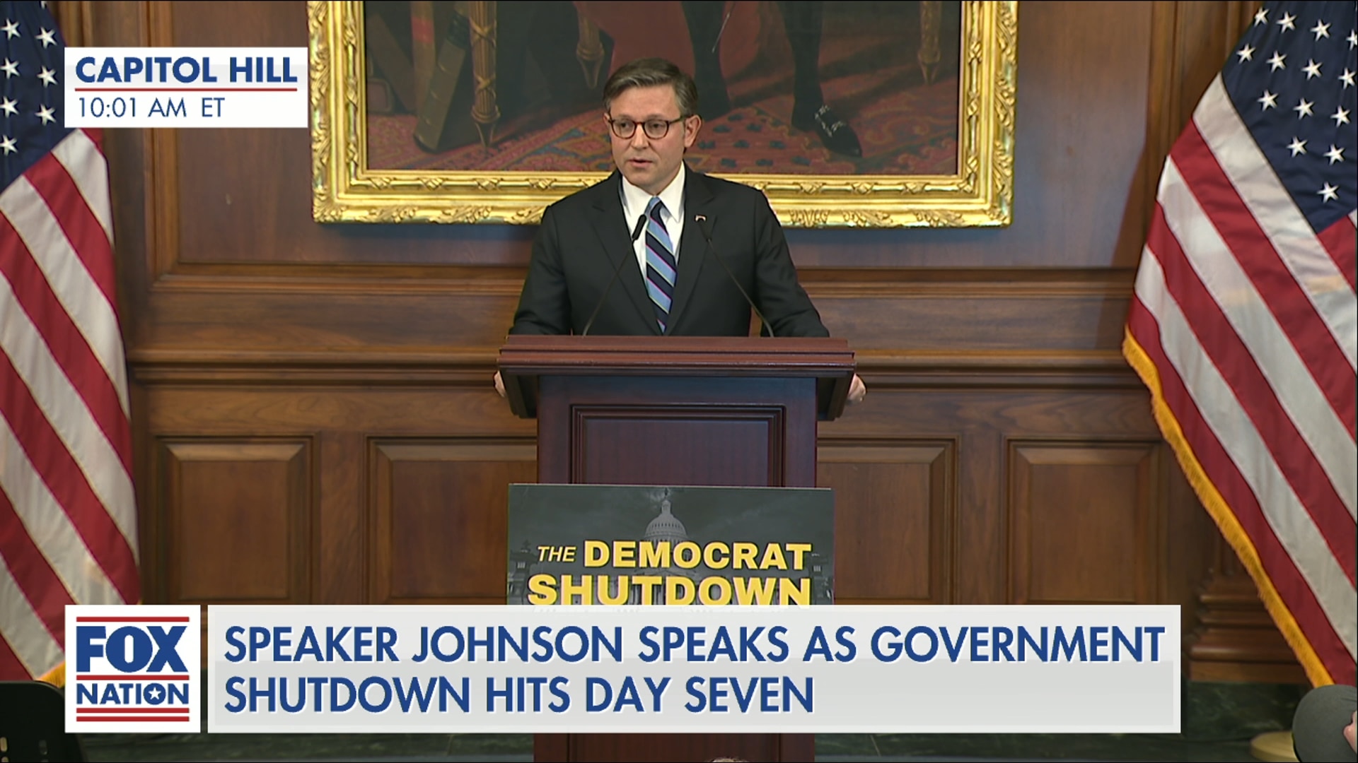 Speaker Johnson Briefs on Day 7 of Shutdown