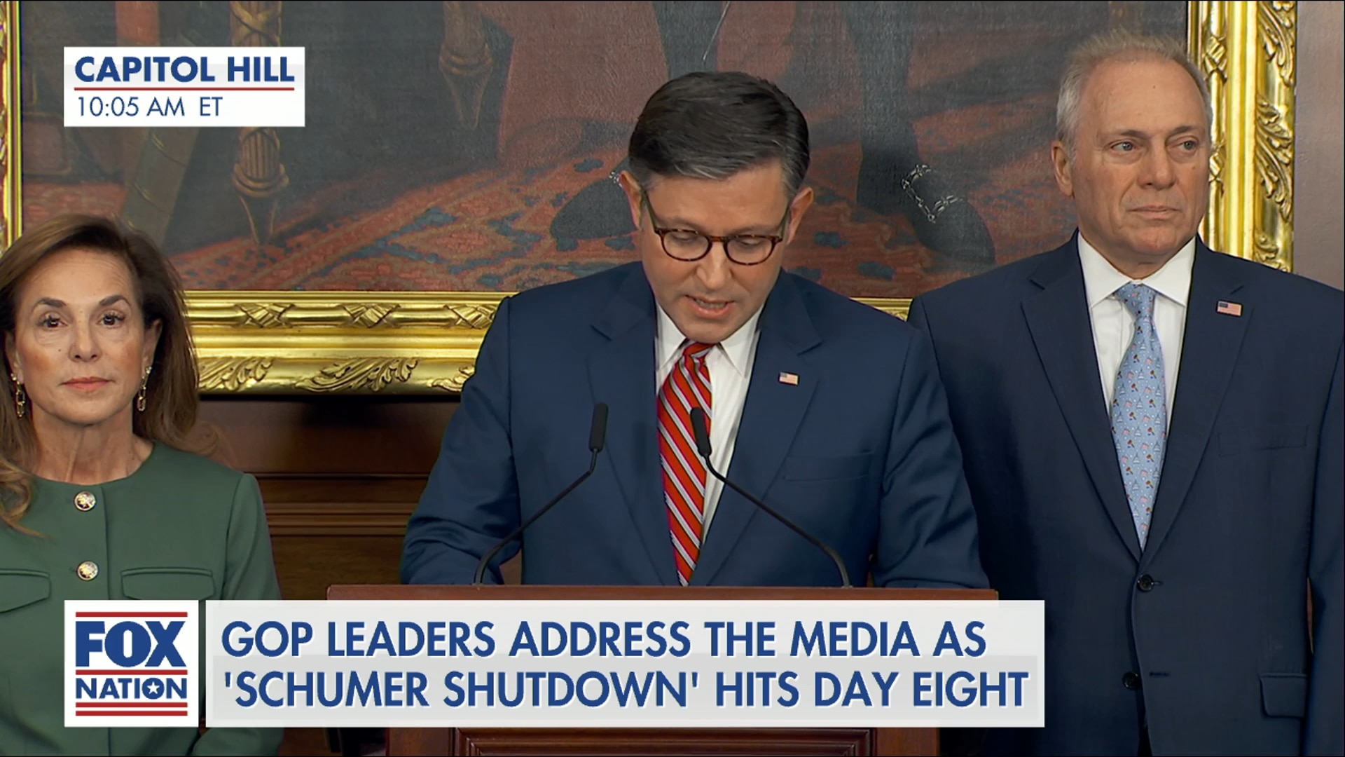 Speaker Johnson Briefs on Day 8 of Shutdown