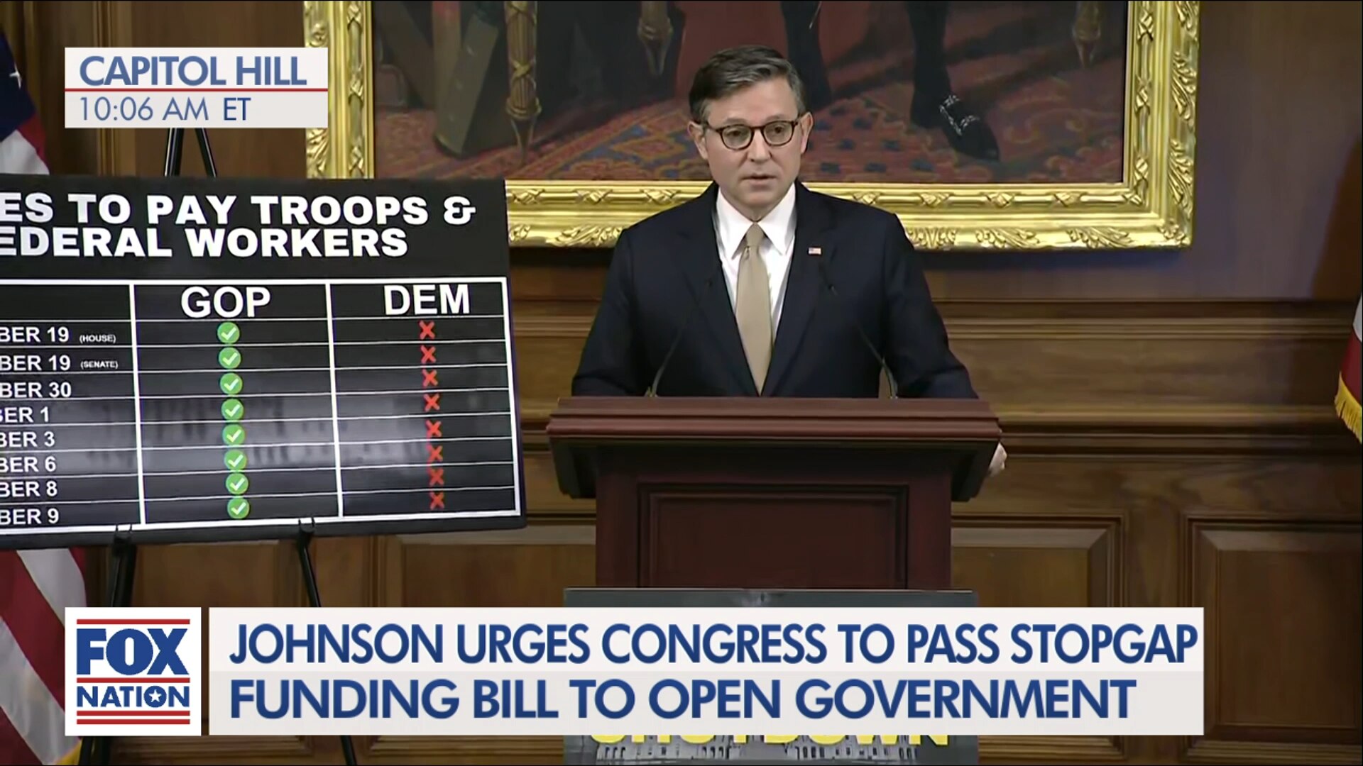 (10/13) Speaker Johnson on 'Schumer Shutdown'