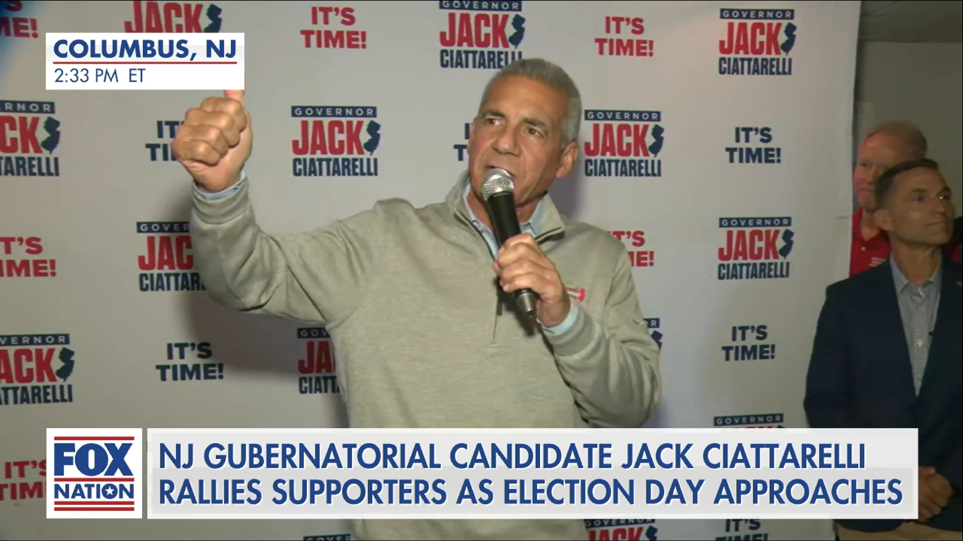 (10/13) NJ Gov Candidate Ciattarelli Holds A Rally