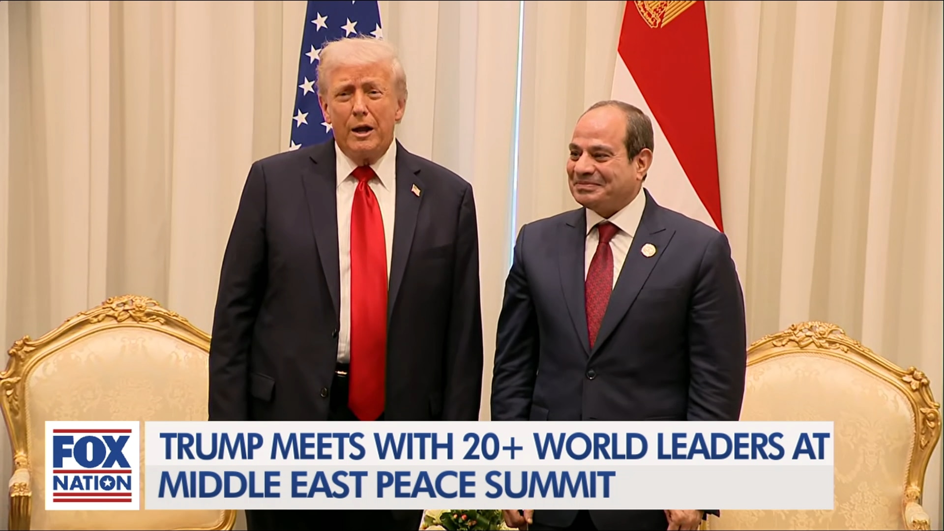 (10/13) Trump, Egyptian President on Mideast Peace