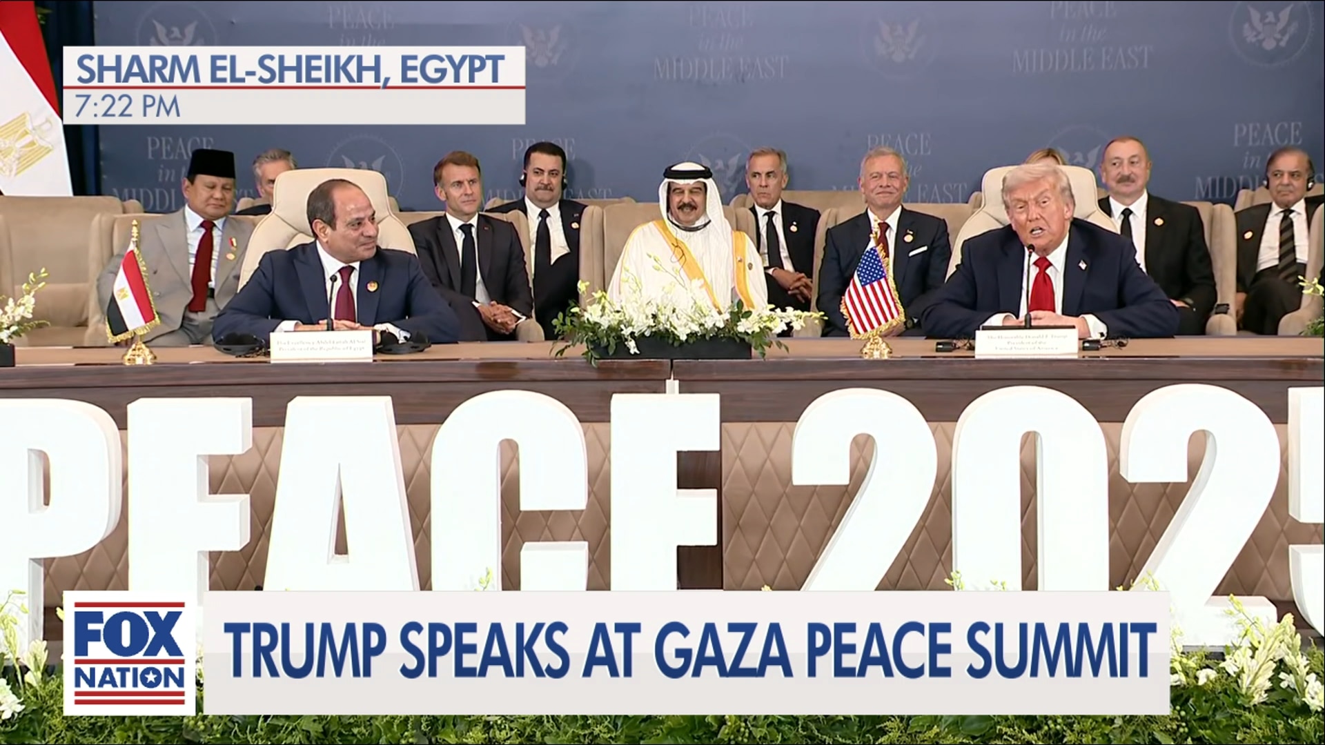 (10/13) Trump Participates in Peace Ceremony