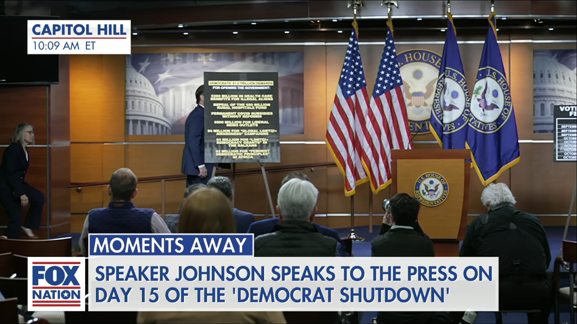 Speaker Johnson on Shutdown Stalemate Day 15
