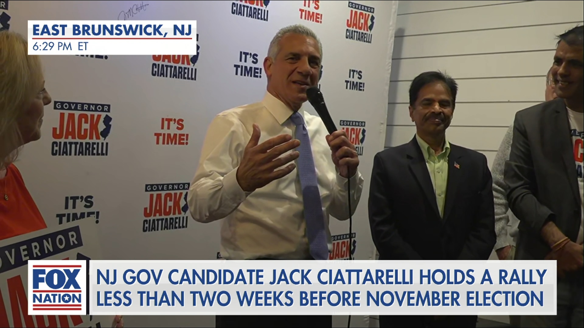 NJ Gov Candidate Ciattarelli East Brunswick Rally