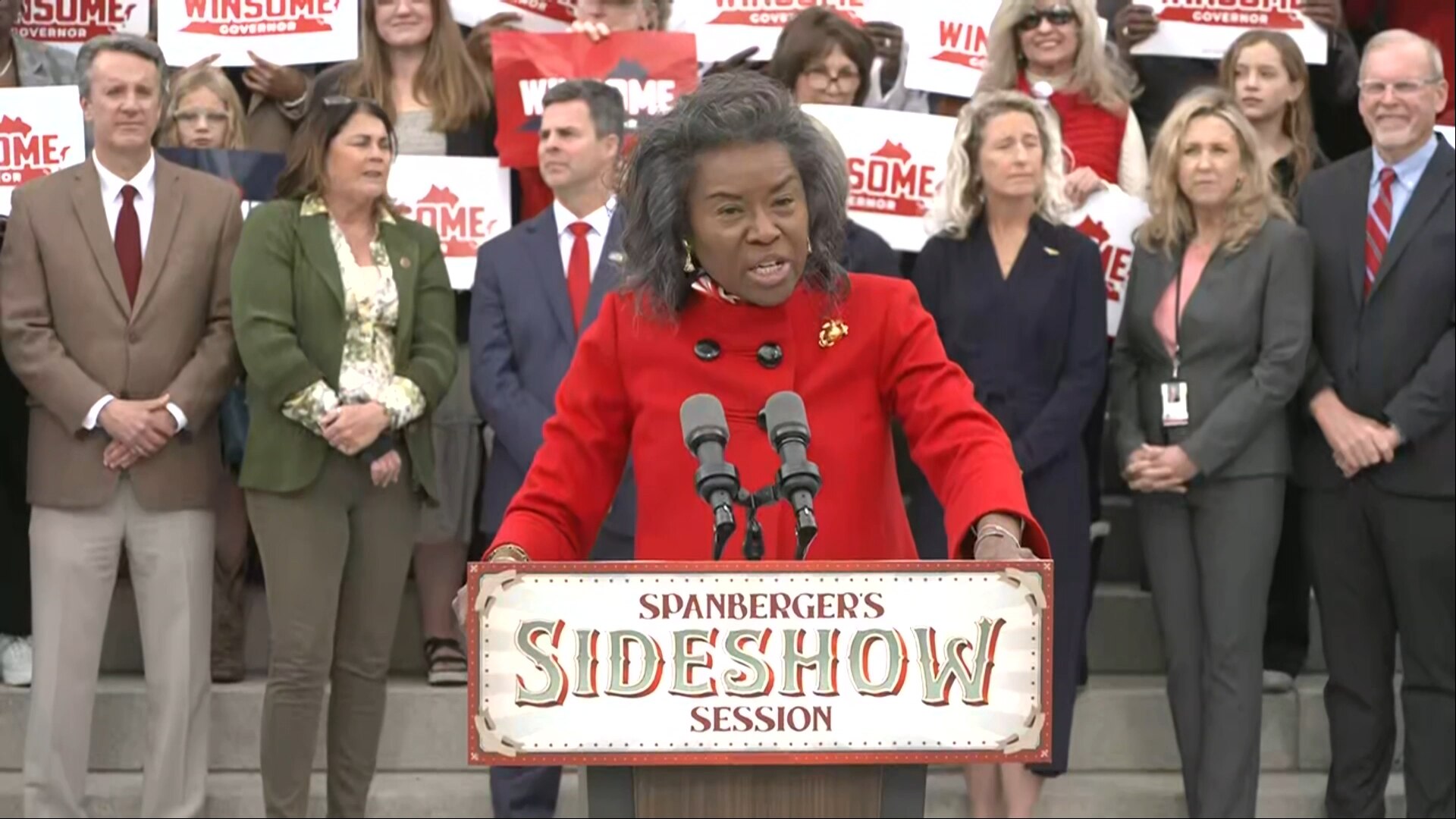 Earle-Sears Speaks as Dems Push for Redistricting