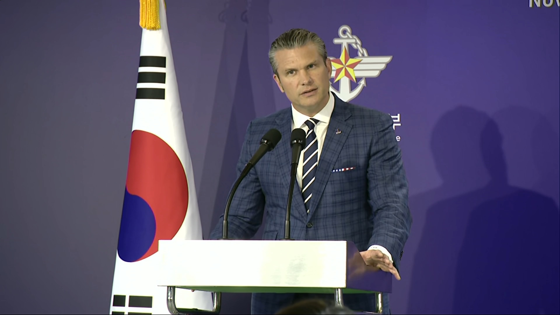 (11/3) Sec Hegseth Speaks on South Korean Alliance