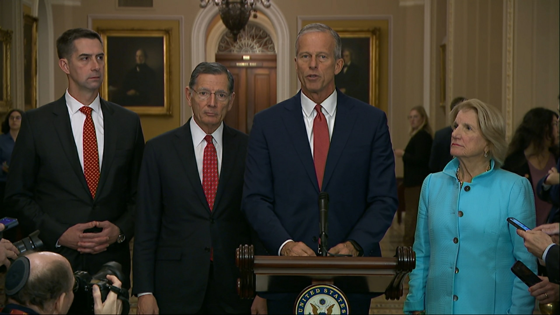 Senate Leaders Brief on Government Shutdown Day 35