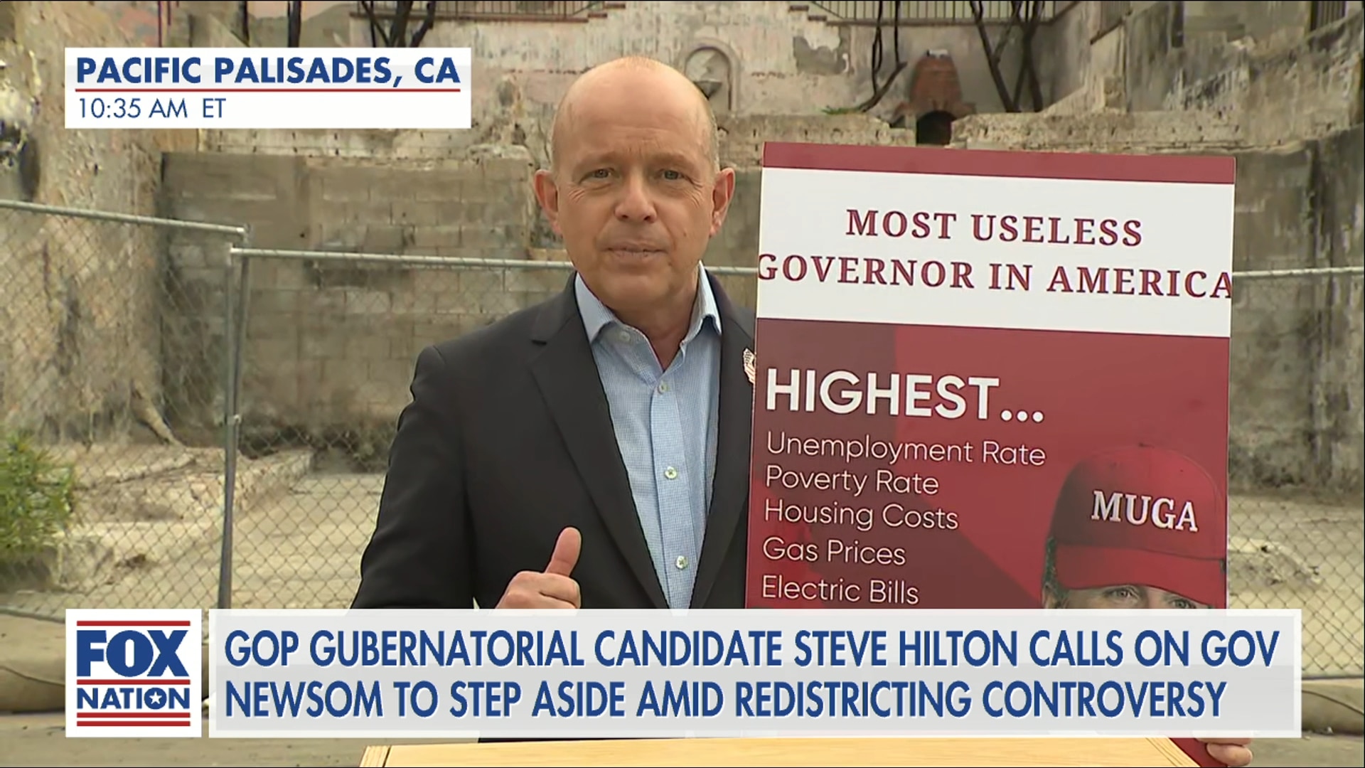 Hilton Calls on Newsom to Suspend Presidential Run