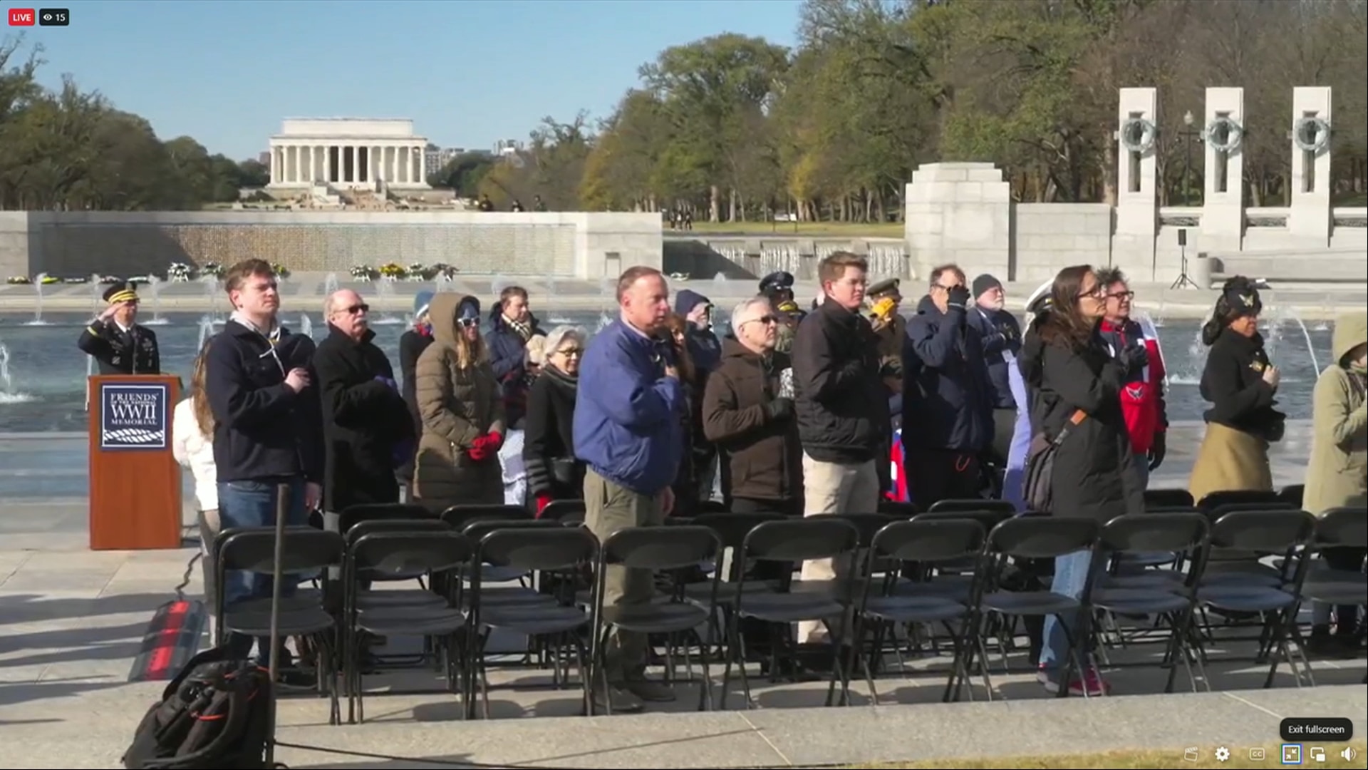 Friends of the National WWII Veterans Day Service