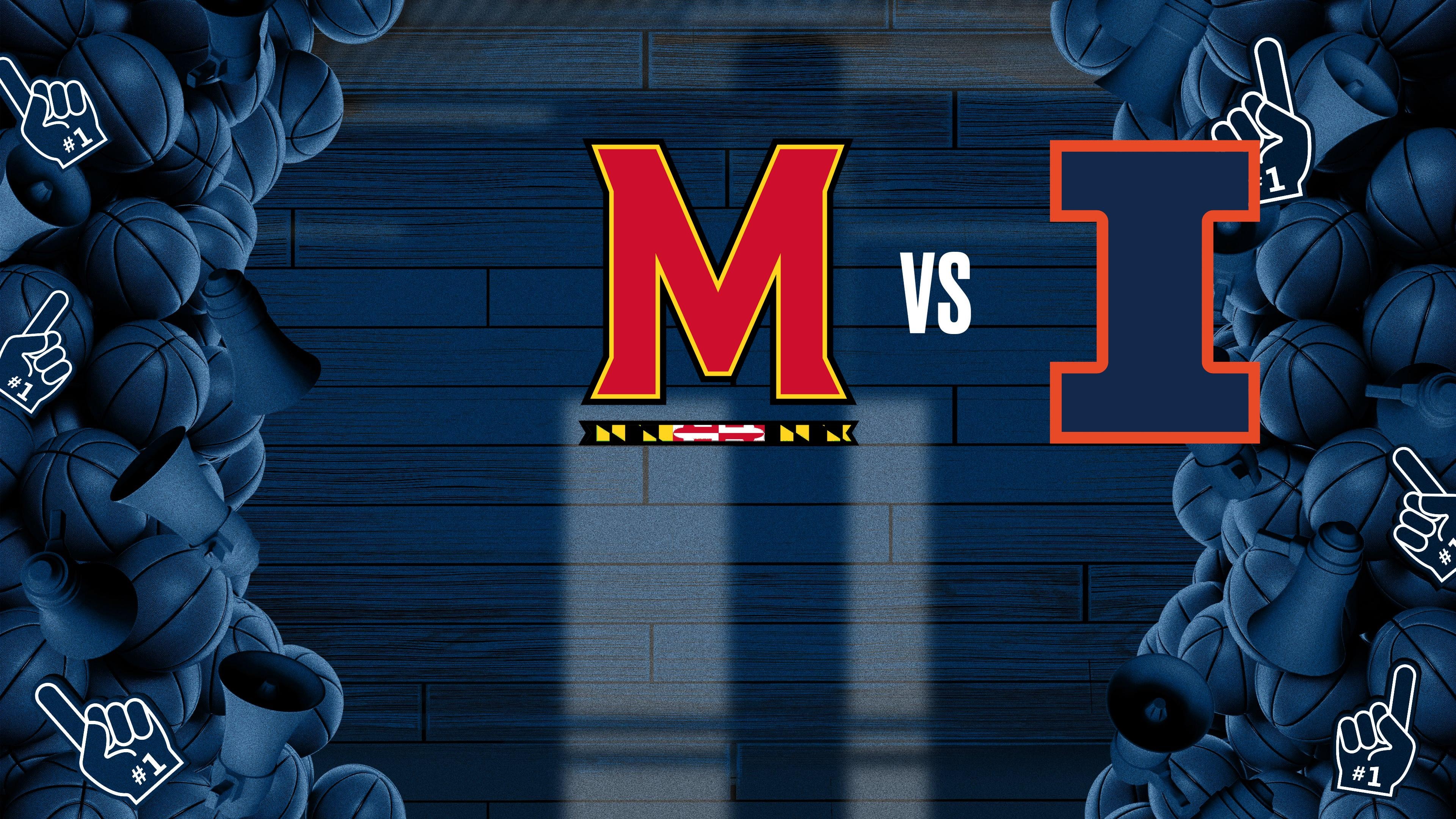 College Basketball - Maryland at Illinois - Condensed Game