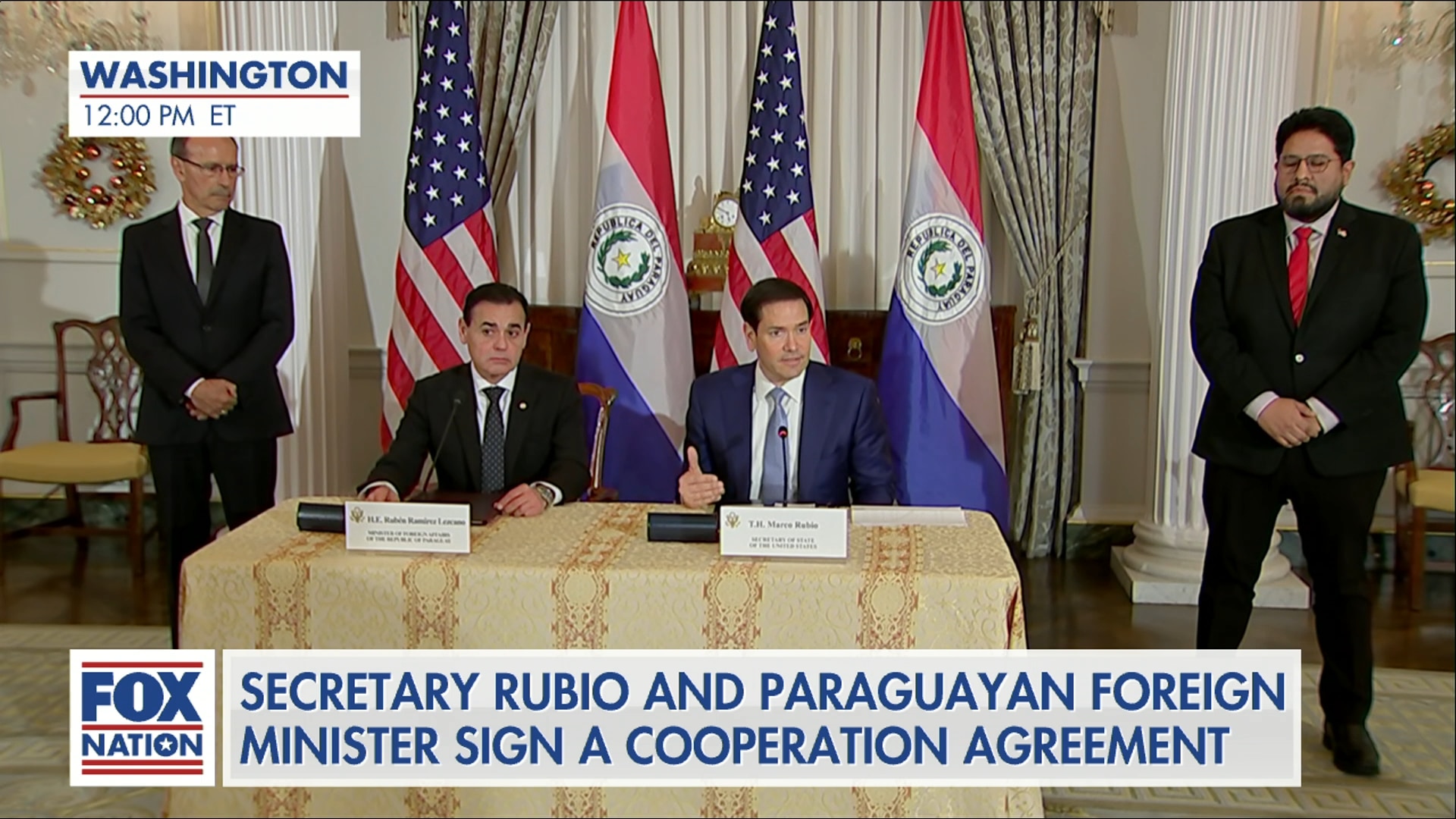 (12/15) Sec Rubio Inks Partnership With Paraguay