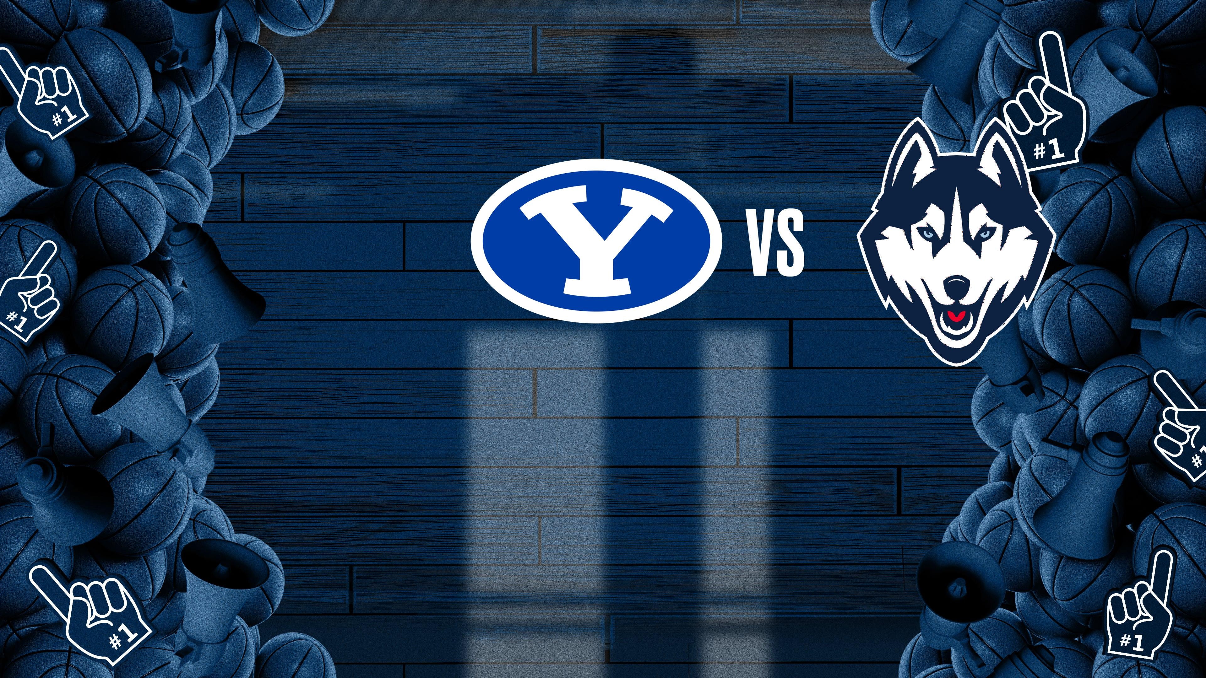 College Basketball - HALL OF FAME BOSTON: BYU vs UConn