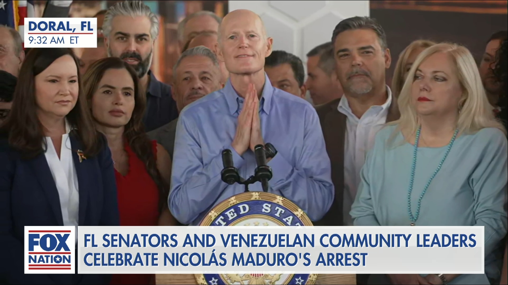 FL Senators Scott, Moody Celebrate Maduro's Arrest