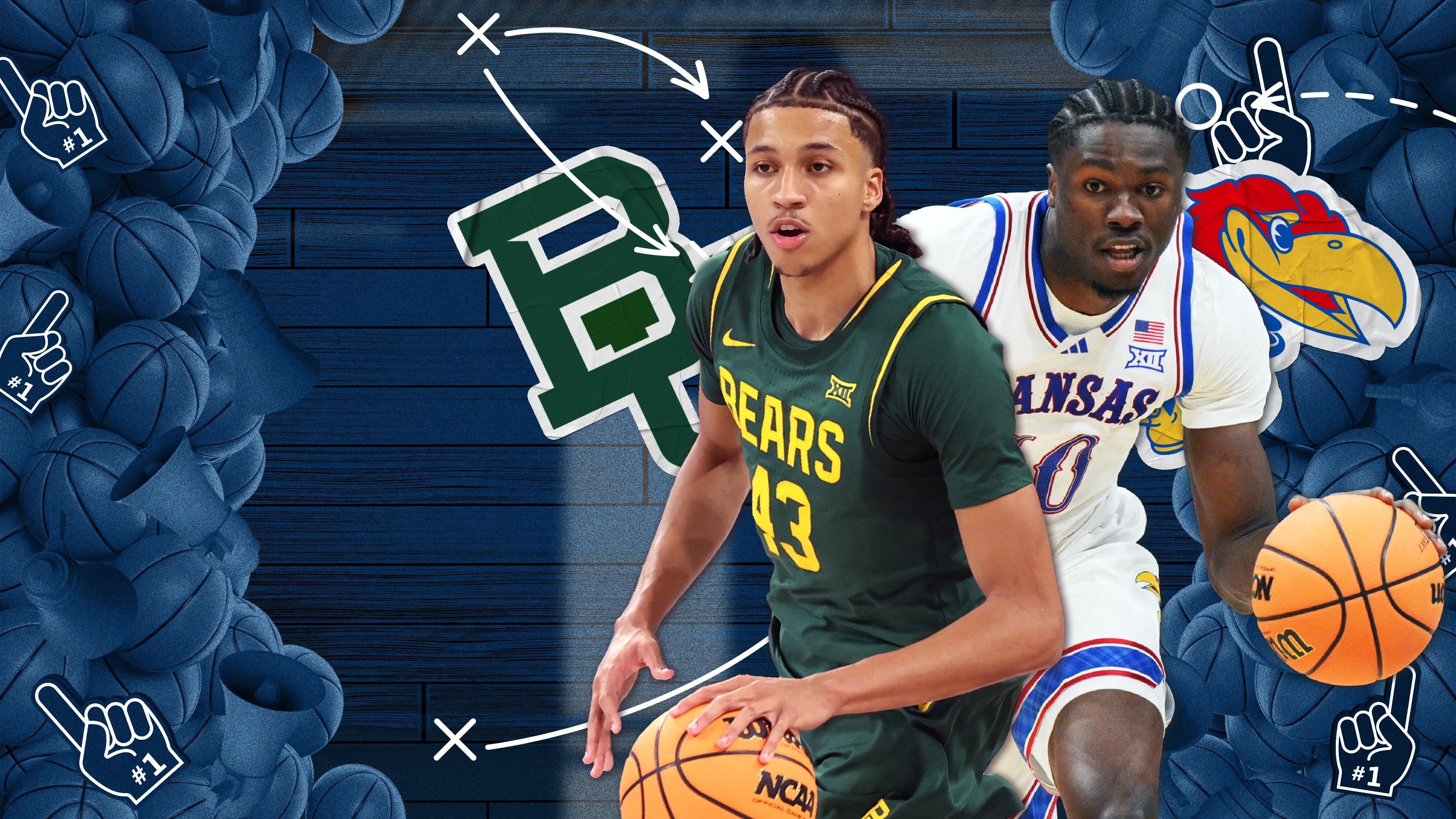 Big 12 Men's: Baylor at Kansas