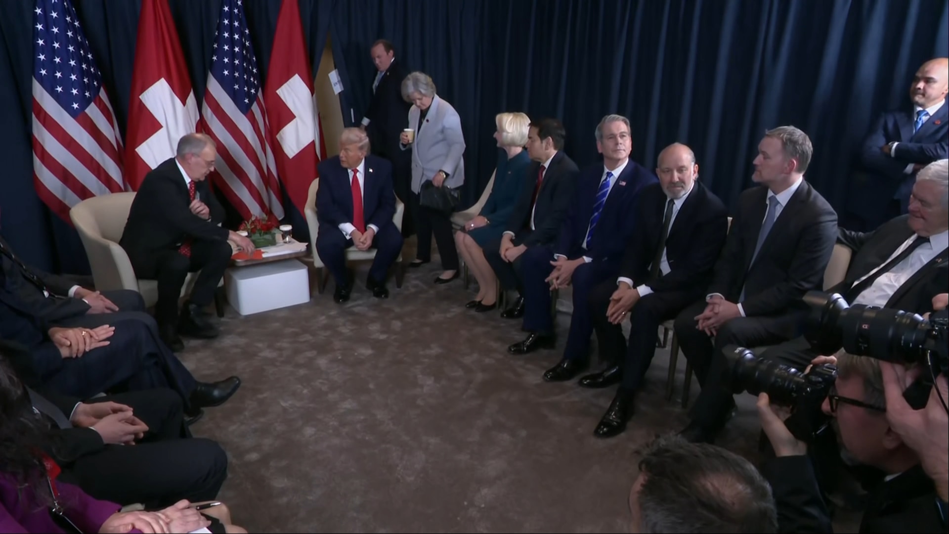 Swiss President Welcomes Trump to Davos