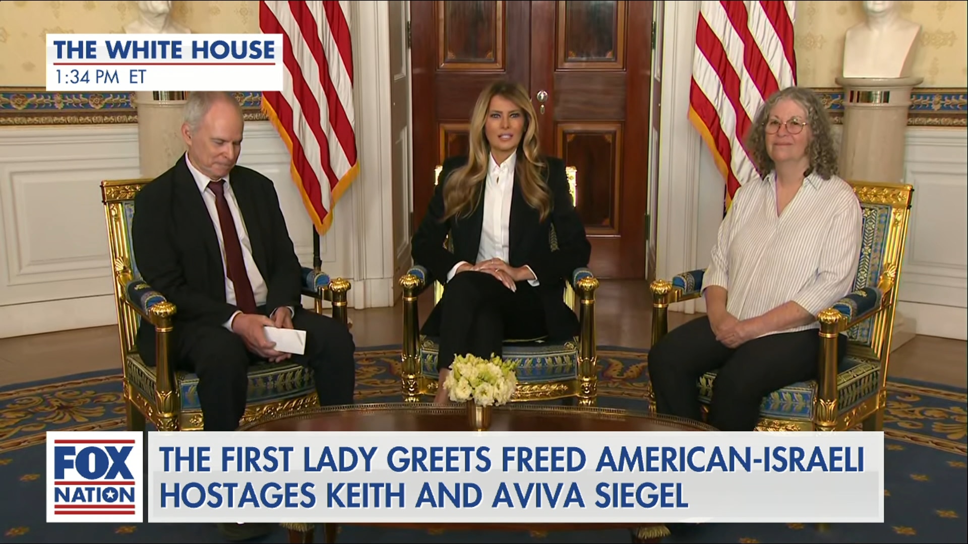 (2/4) Melania Meeting with Freed American-Israeli Hostages