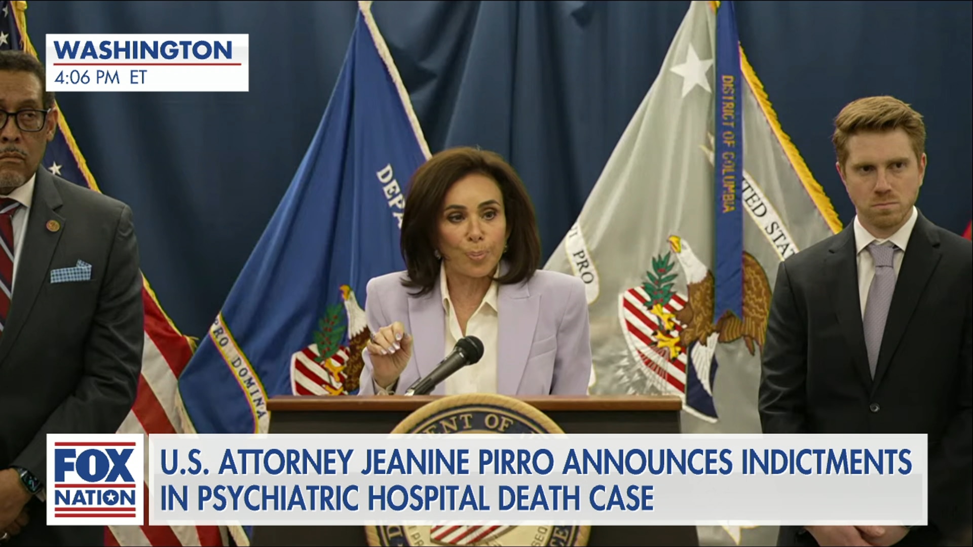 U.S. Attorney Jeanine Pirro Remarks Live - (4/8) Psychiatric Hospital Death Charges