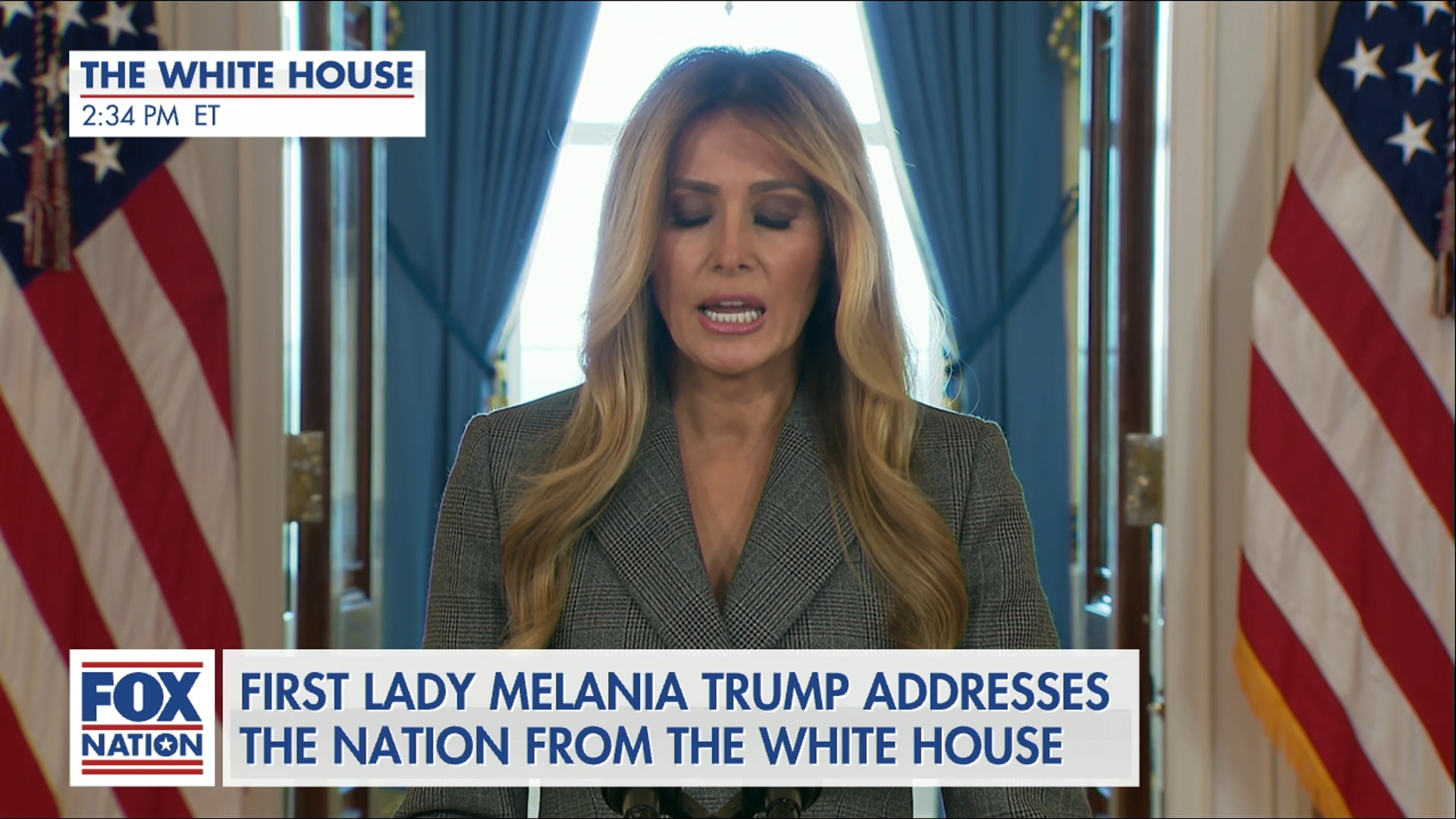 First Lady Melania Trump Remarks - (4/9) White House Statement