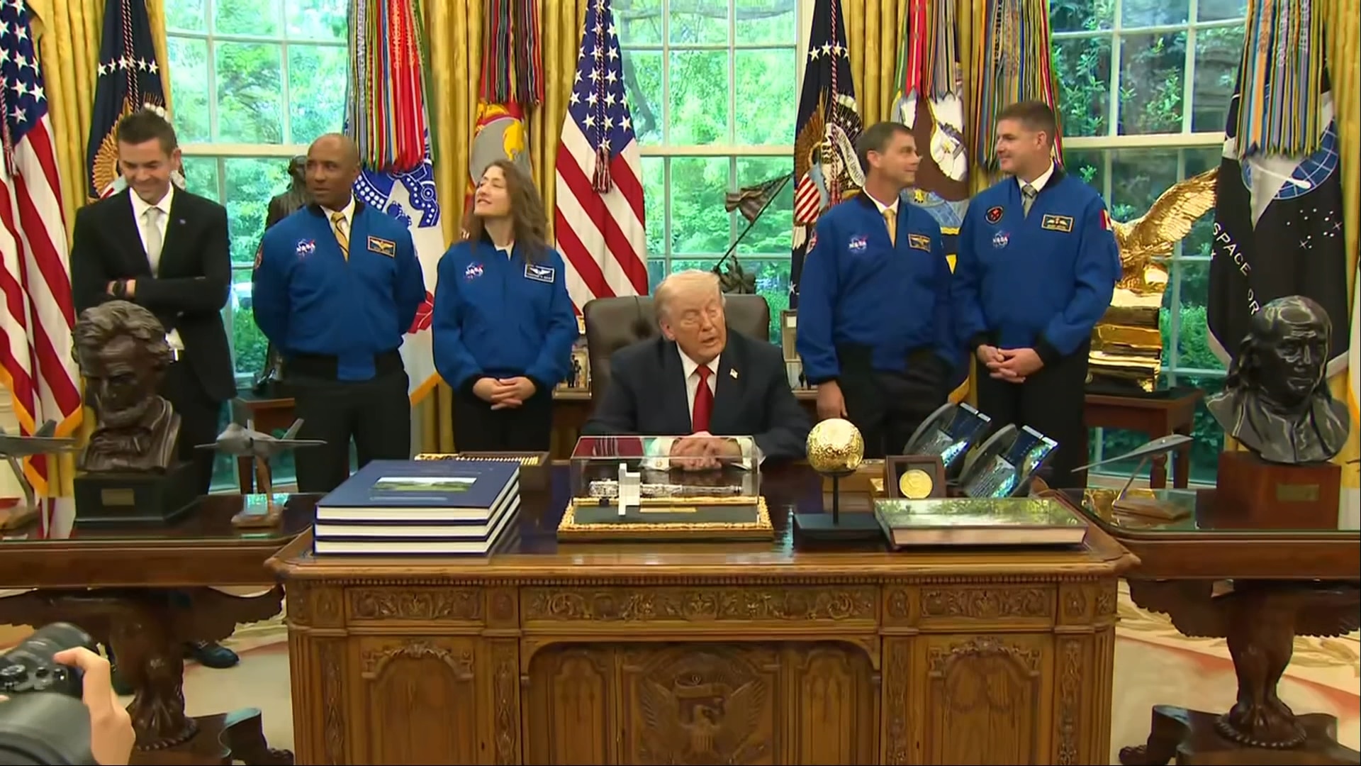 President Donald Trump Remarks - (4/29) Artemis II Astronauts Oval Office Visit