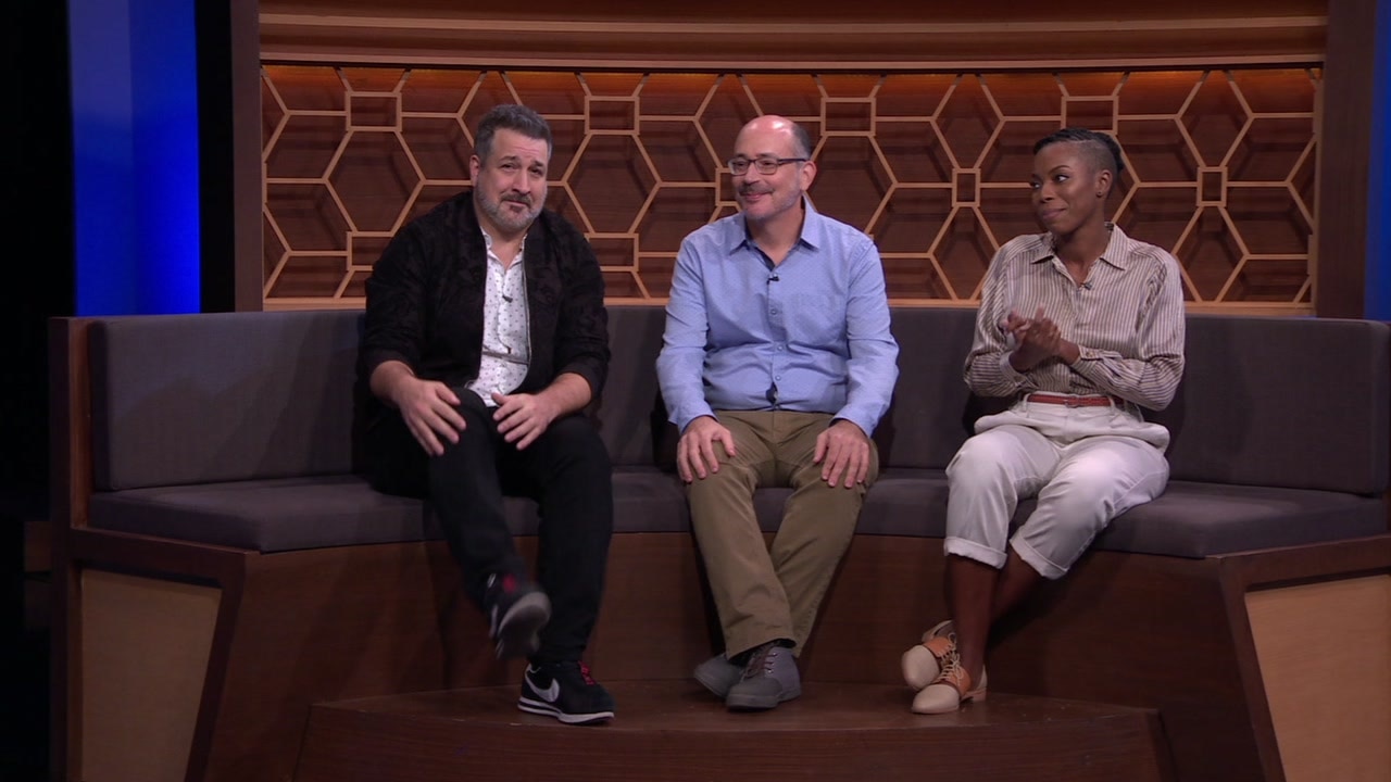 Joey Fatone and Sasheer Zamata vs. Marissa Jaret Winokur and Lance Bass