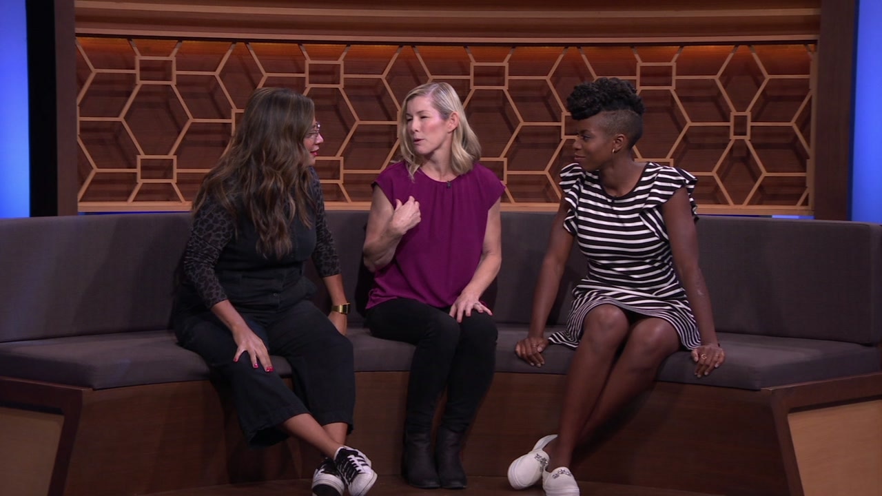 Cristela Alonzo, Sasheer Zamata, Jane Lynch, John Michael Higgins