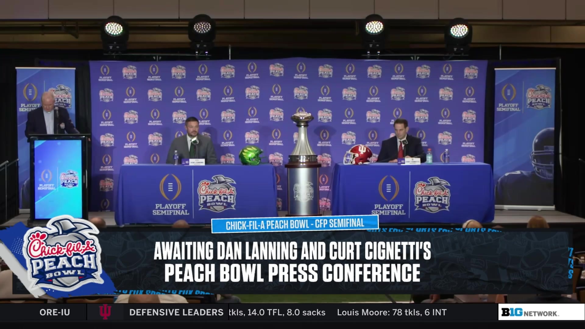 Peach Bowl Coaches Press Conference