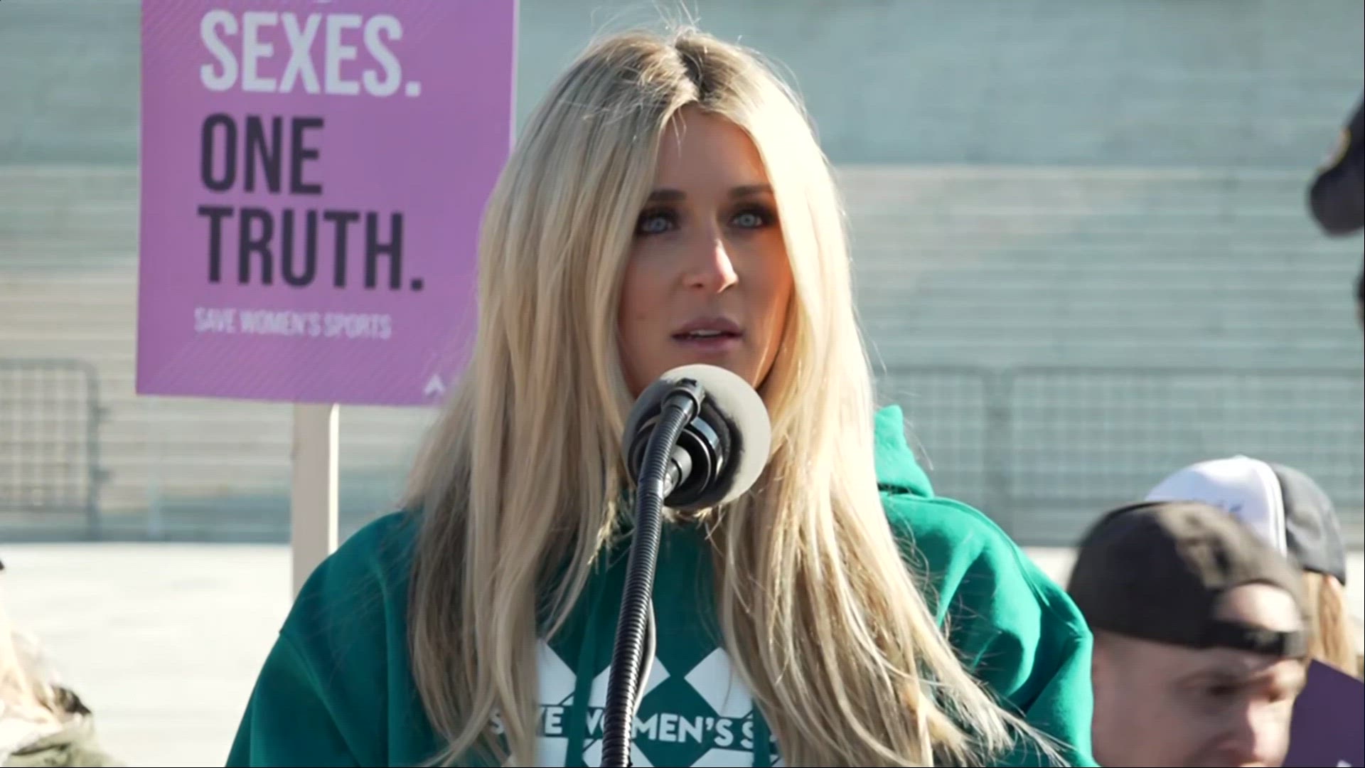 Riley Gaines Rallies for Women's Sports