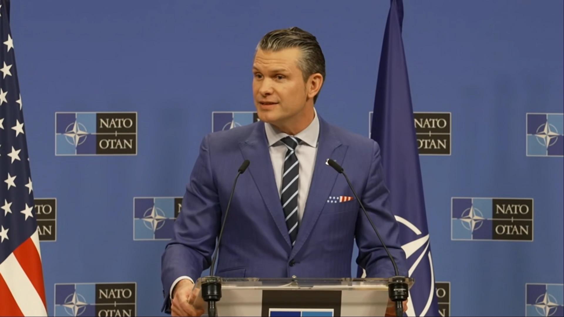 Hegseth Press Conference in Brussels