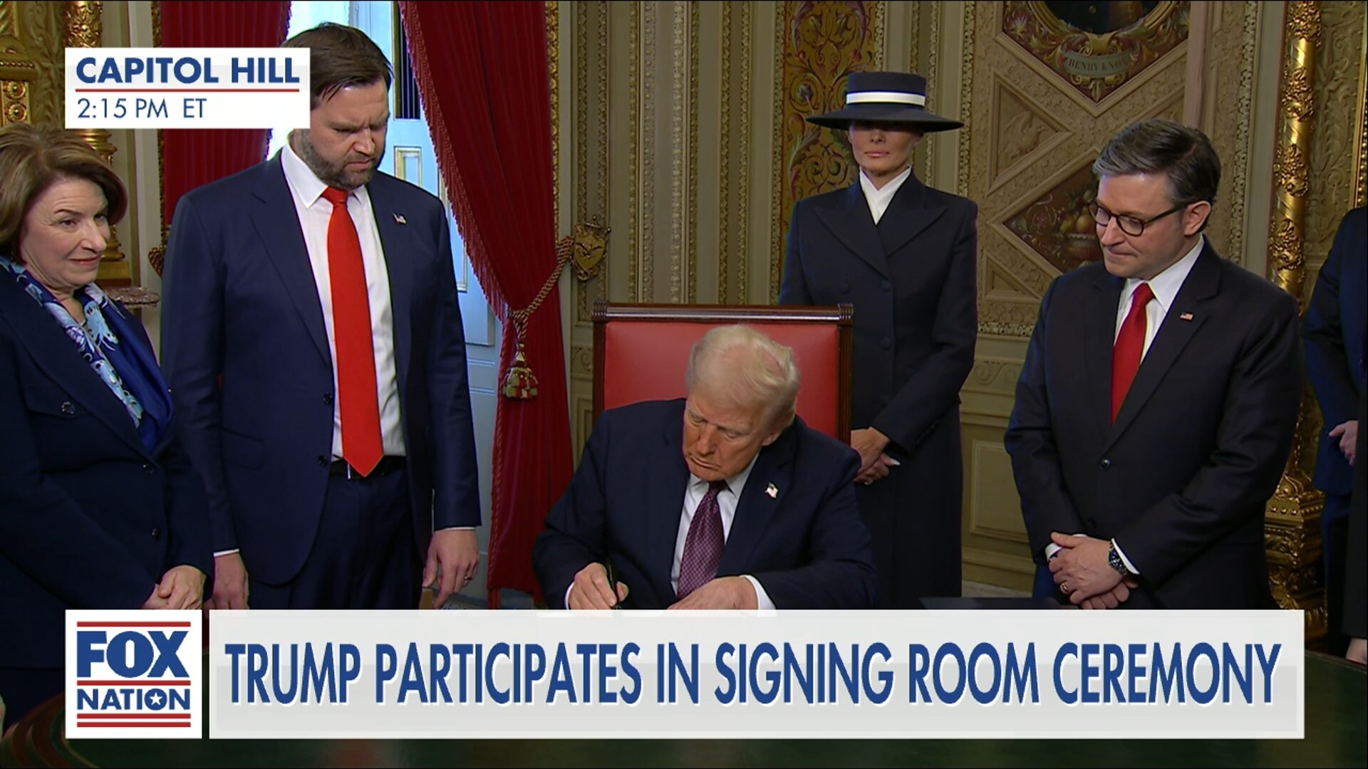 Inauguration of Donald Trump - Trump Signing Ceremony