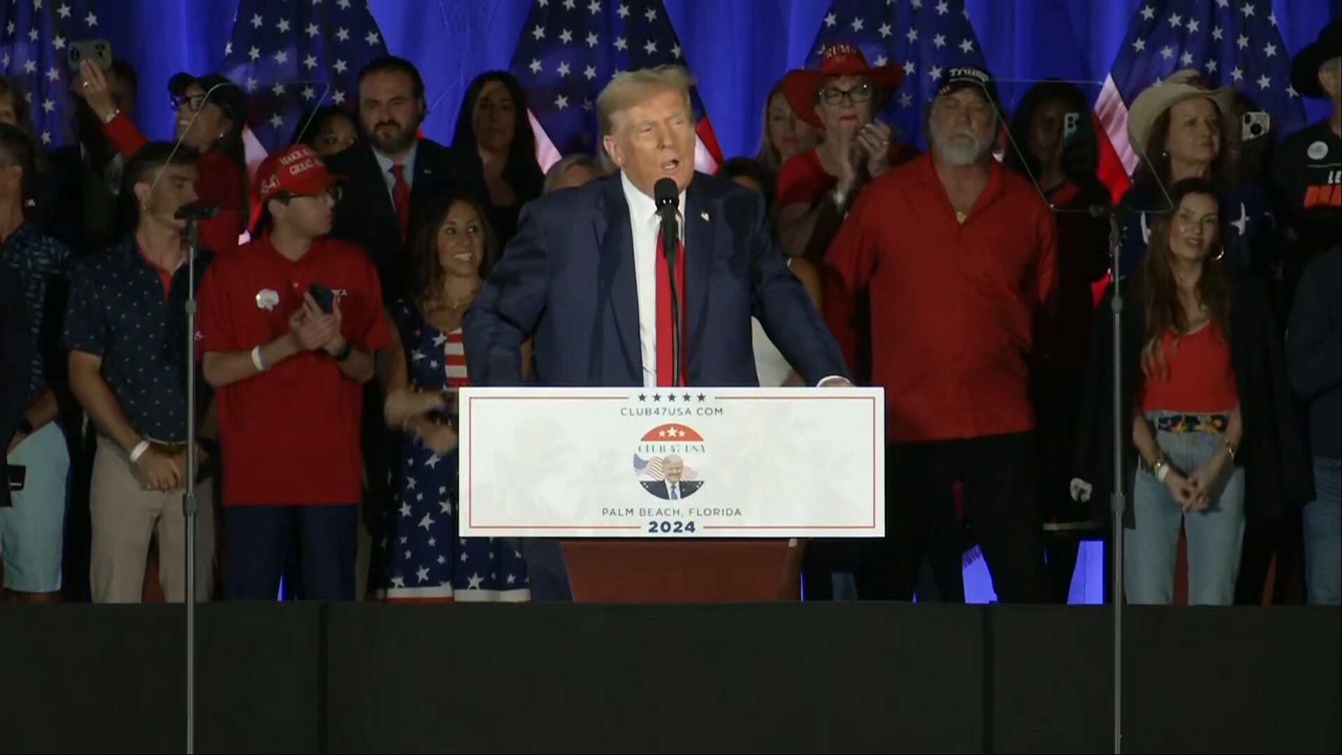 Trump Celebrates Birthday at Club 47