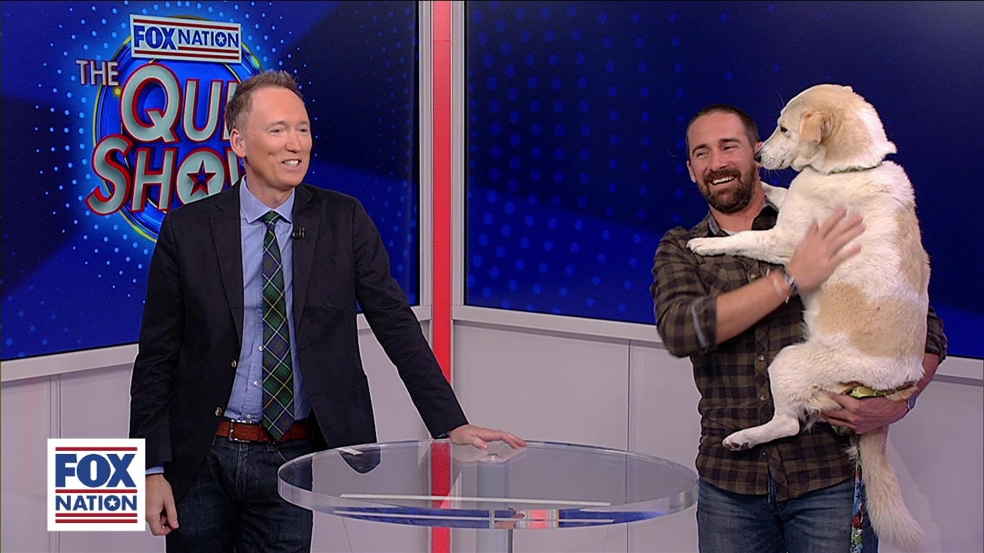 Craig Grossi and Fred the Afghan