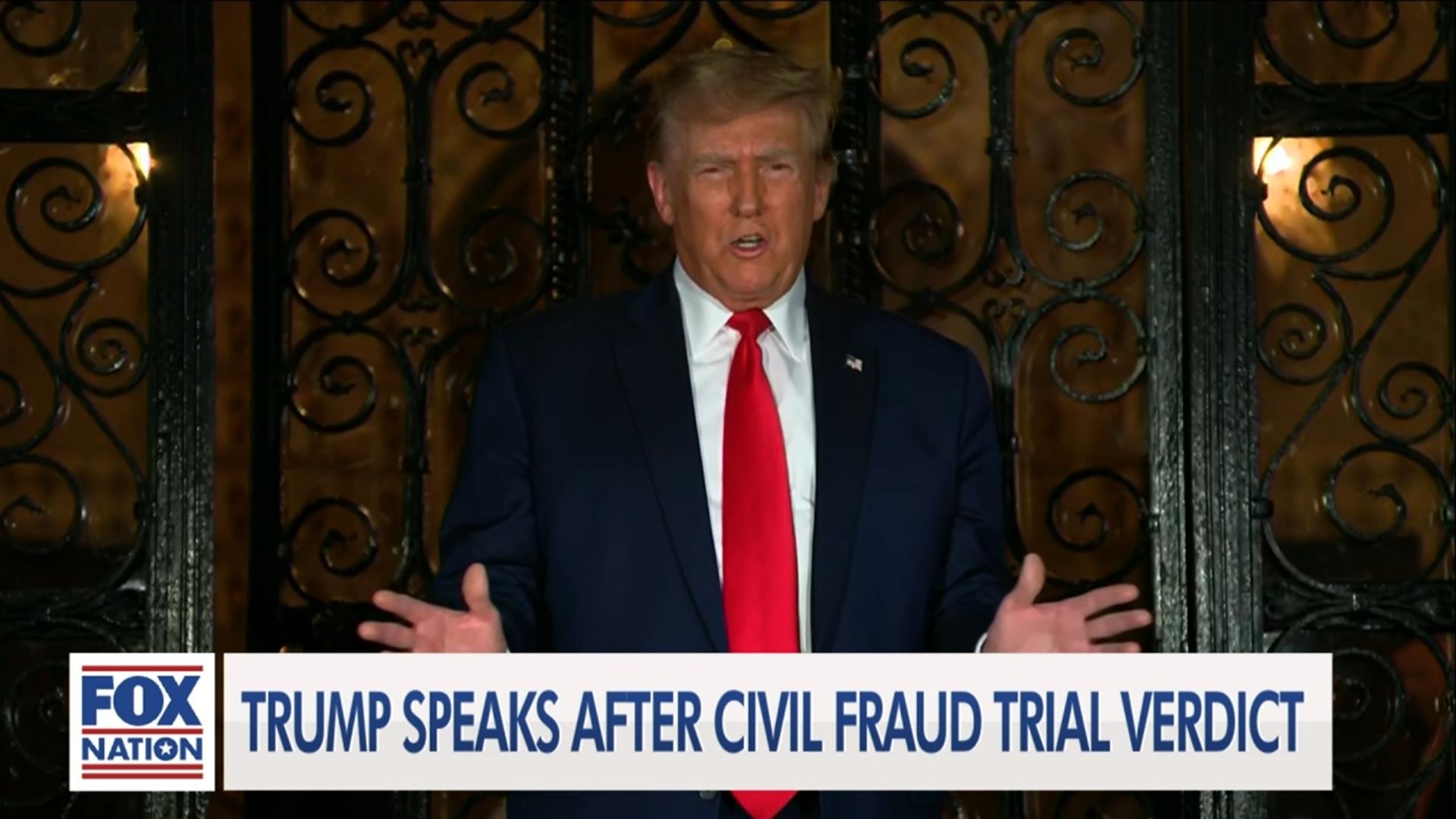 Trump Responds to Civil Fraud Trial Verdict