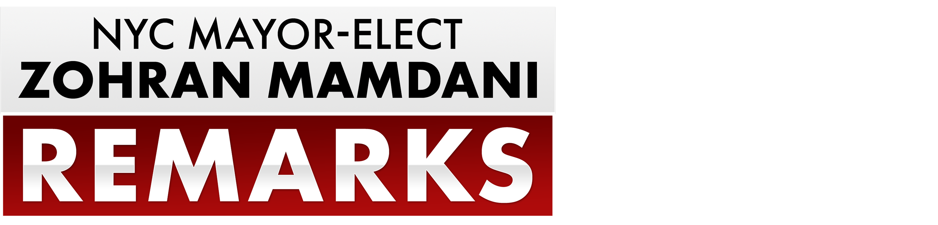 Watch Nyc Mayor-Elect Zohran Mamdani Remarks | FOX One, image size:3000x720