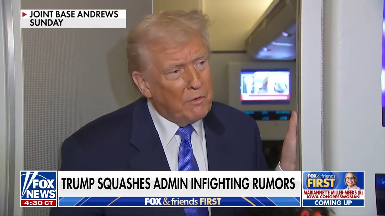 Trump responds to rumors of administration infighting amid alleged Rubio, Musk feud