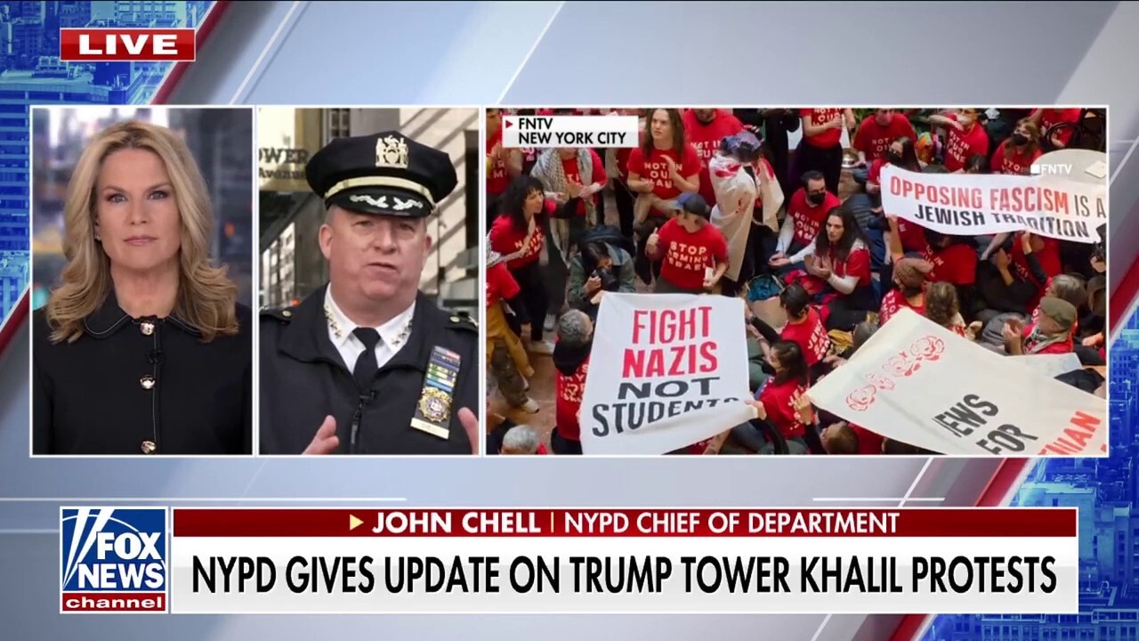 Police force is 'well-versed' in Khalil protest groups, NYPD chief says