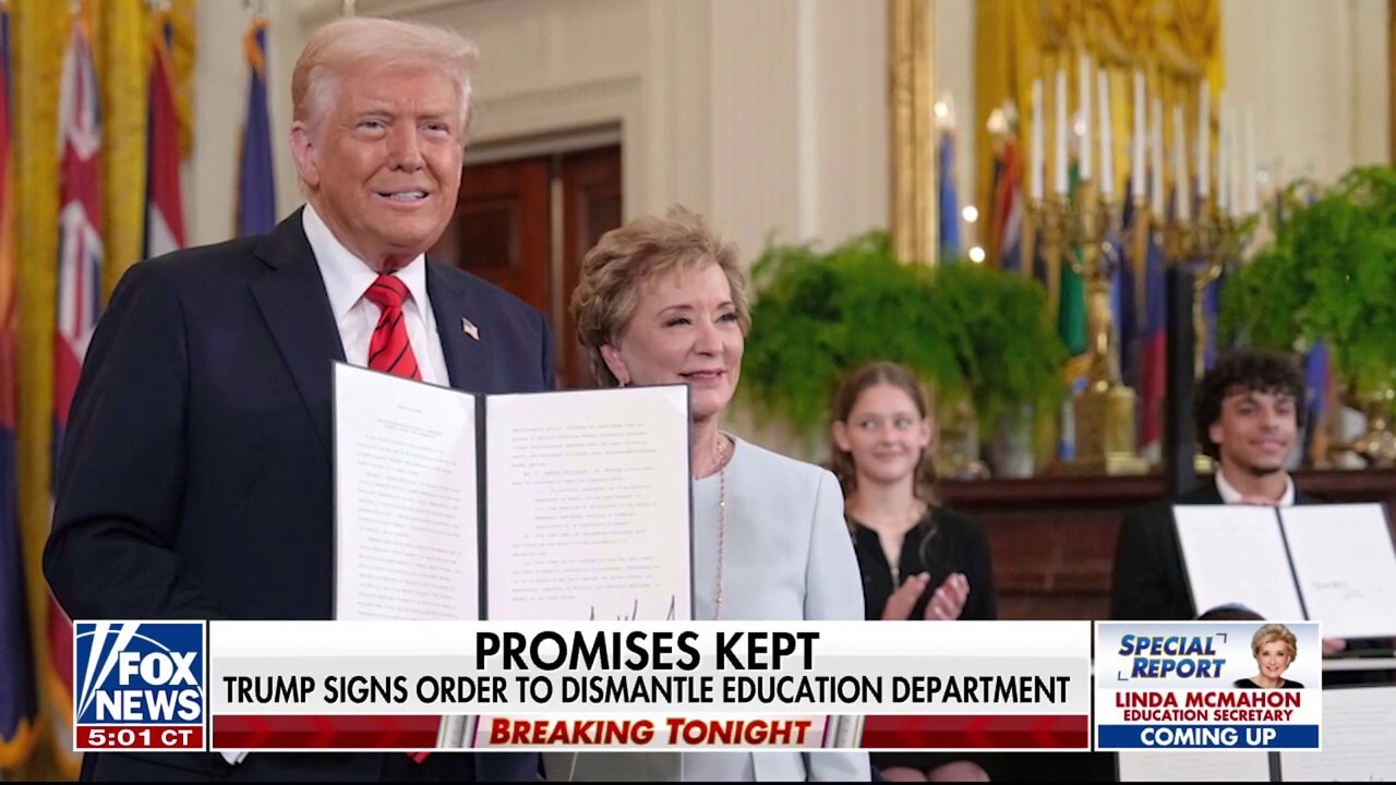 Trump fulfills campaign promise with order seeking to dismantle Education Department